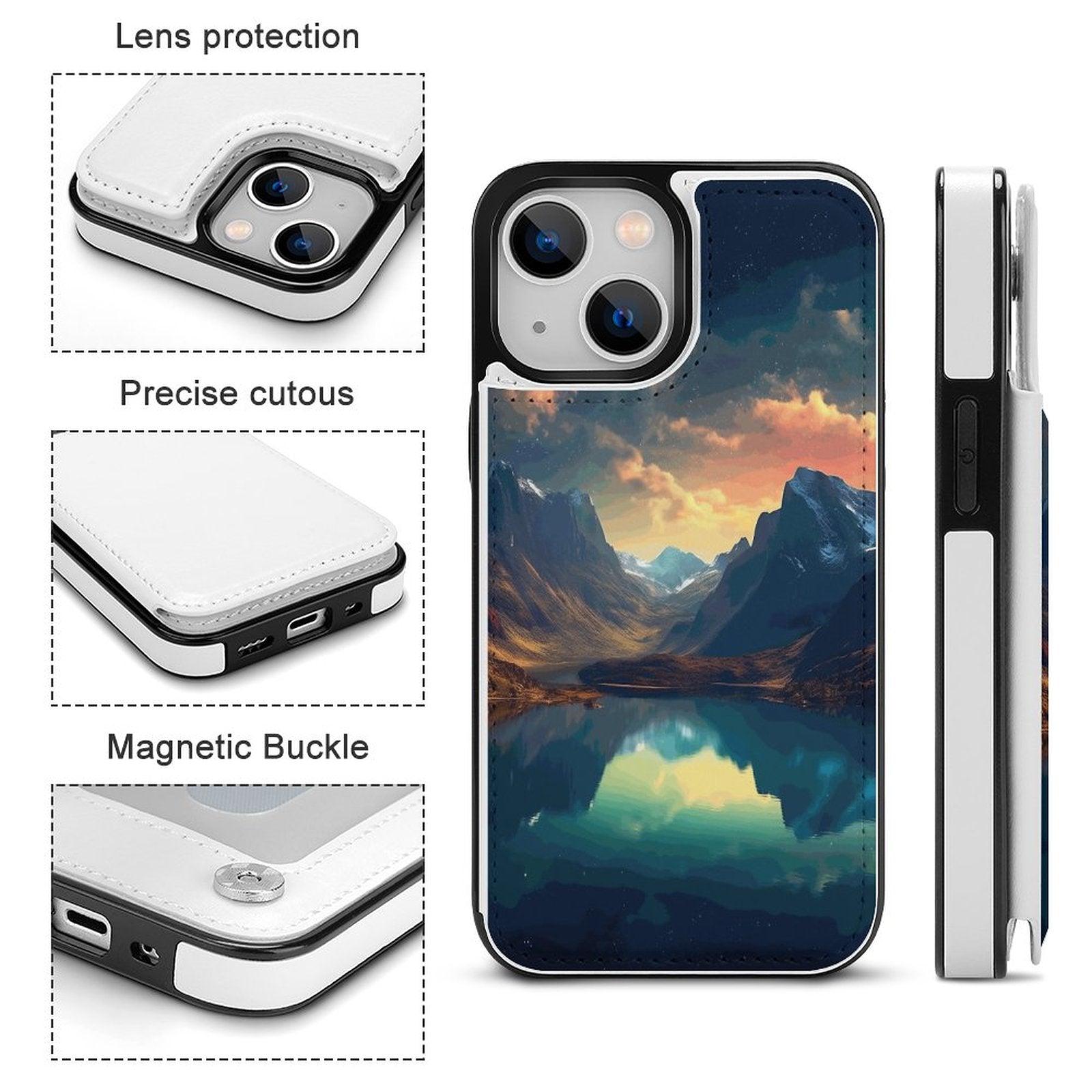 Mobile Phone Case for Apple IPhone 14 SolarLab_Norwegian_aurora_summer_mountains_forests_hyper-detail_b24d068a-fdf6-4546-a8c1-9a8ab663bddf normal-online-PERSONAL DESIGN