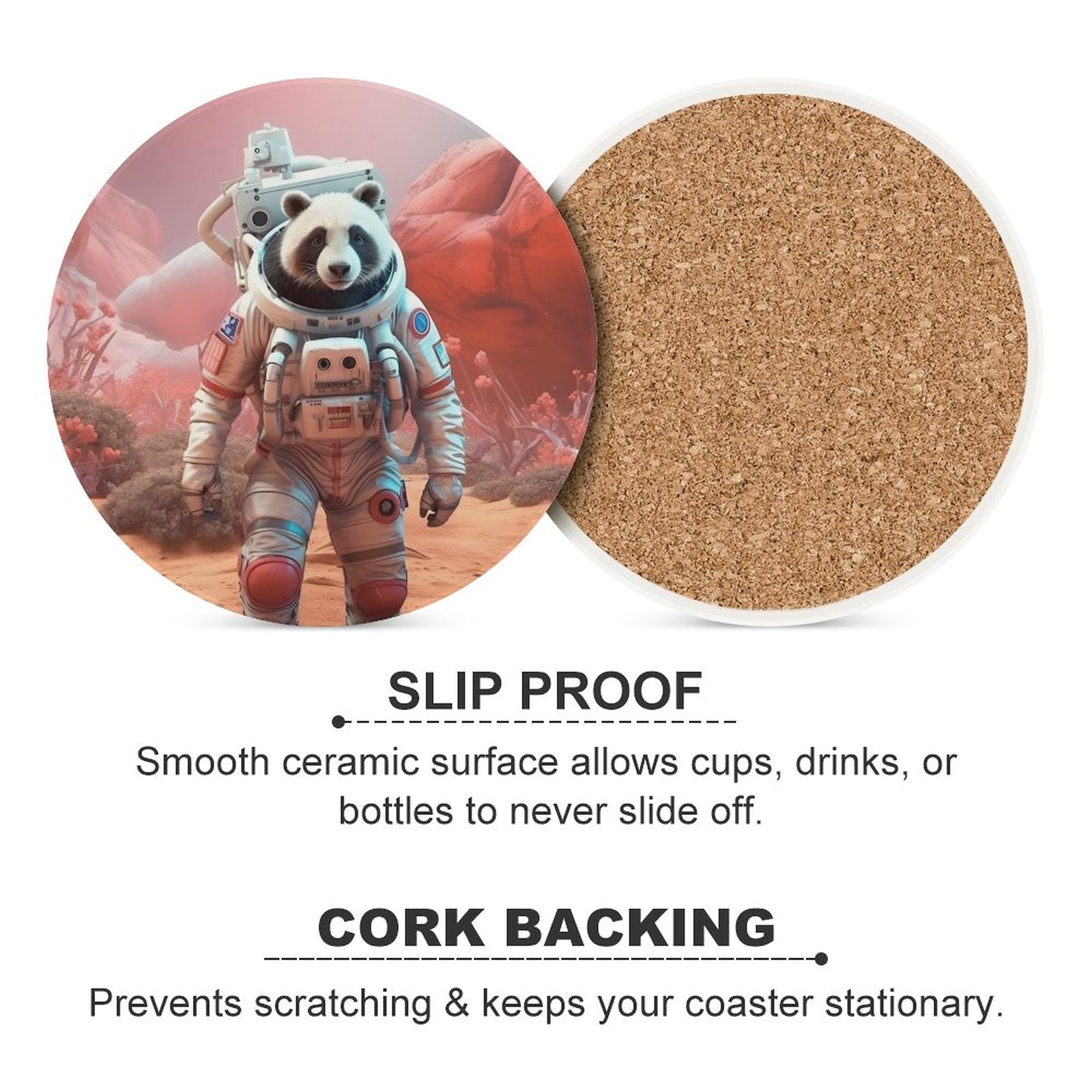 Ceramic Coasters (Round) SolarLab_a_Panda_astronaut_walk_on_the_Mars_spaceship_Cyberpunk_0bdf3981-a0b9-4aad-bbc3-67798d3c110e normal-online-PERSONAL DESIGN