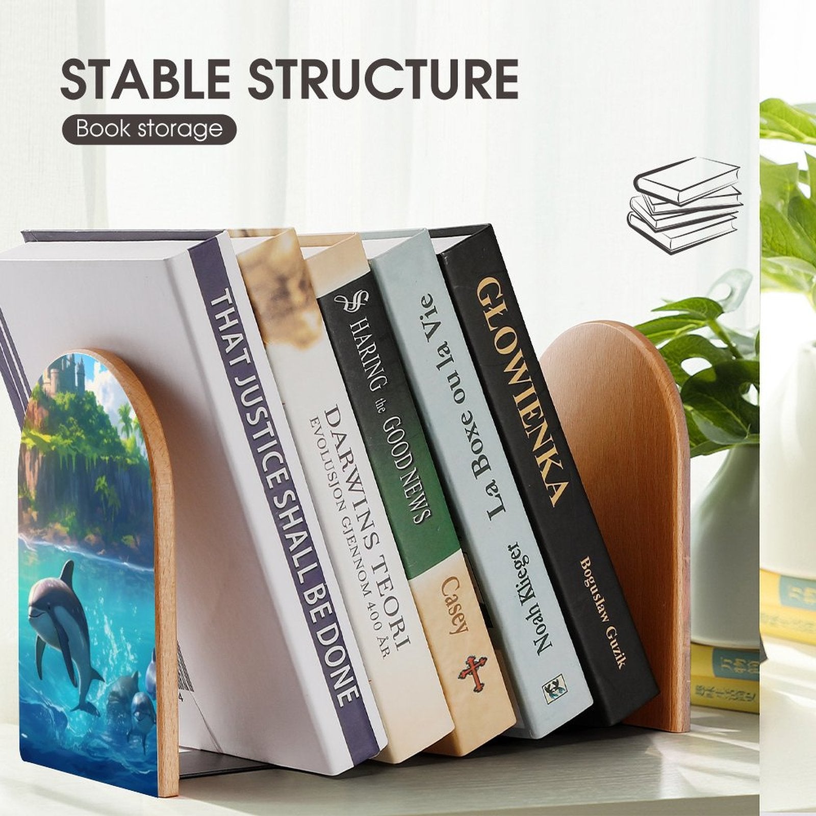 Bookends SolarLab_Dolphins_tropical_sea_island_sunlight_fantasy_stock_il_fcec8005-dae5-4c03-8fbd-f778649c18b4 Style-10 One Size normal-online-PERSONAL DESIGN