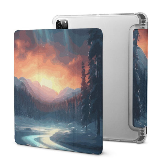 The Ipad Pen Slot Case SolarLab_Norwegian_aurora_winter_mountains_forests_hyper-detail_569b47dc-9312-4b74-b052-f4d3b554921e normal-online-PERSONAL DESIGN