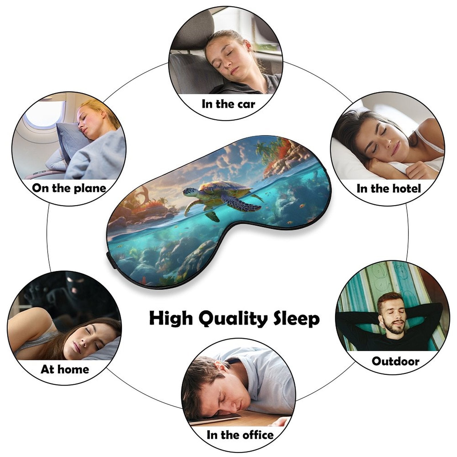 Sleep Mask Sea Turtles HSM01C005 normal-online-PERSONAL DESIGN