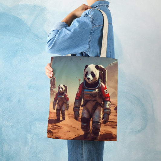 Canvas Tote Bag Double SolarLab_Pandas_astronaut_walk_on_the_Mars_starship_Cyberpunk_f_fa1980bb-0343-4844-a352-fb0e5c8bf928 Style-23 38×41cm normal-online-PERSONAL DESIGN