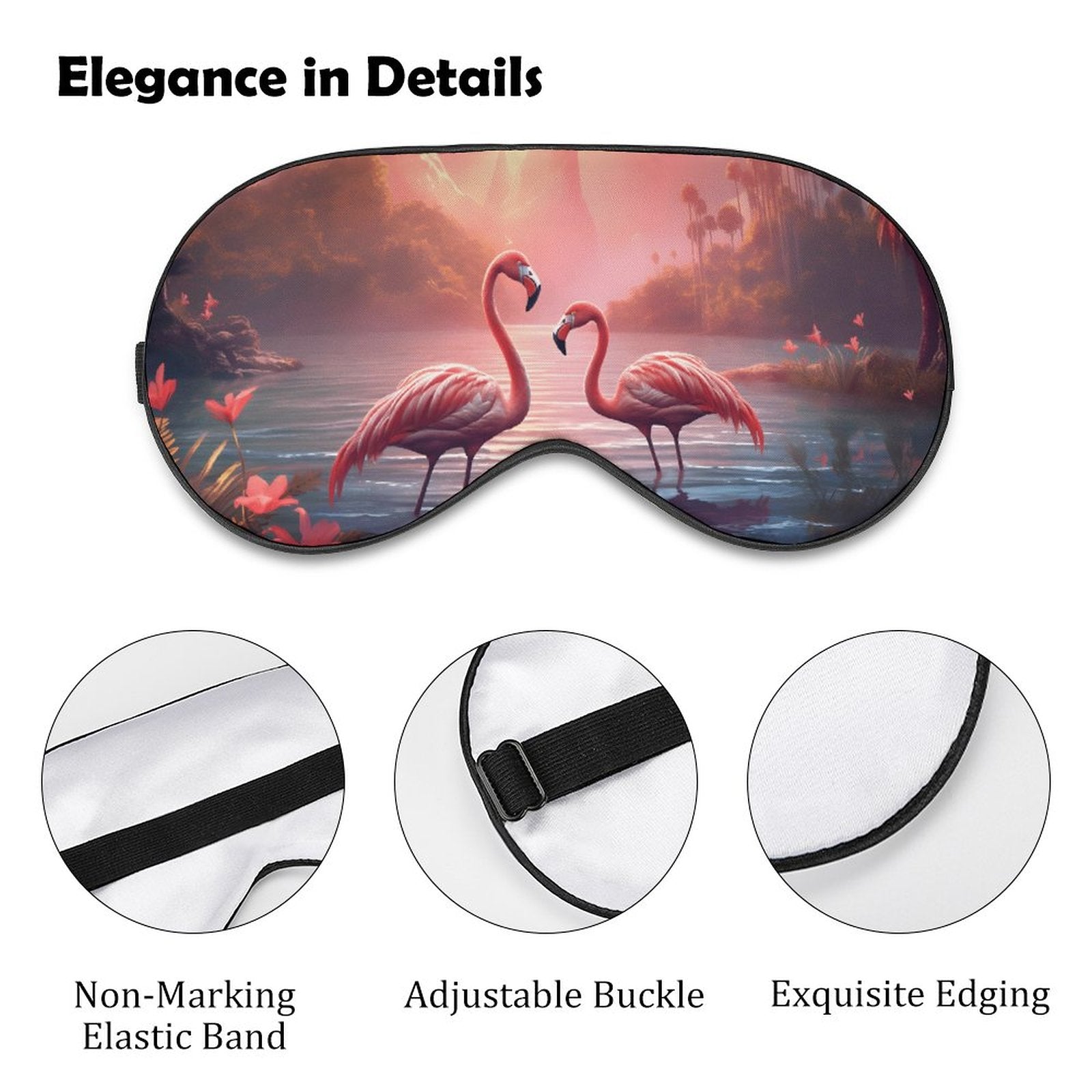 Sleep Mask Flamingos HSM01A011 normal-online-PERSONAL DESIGN
