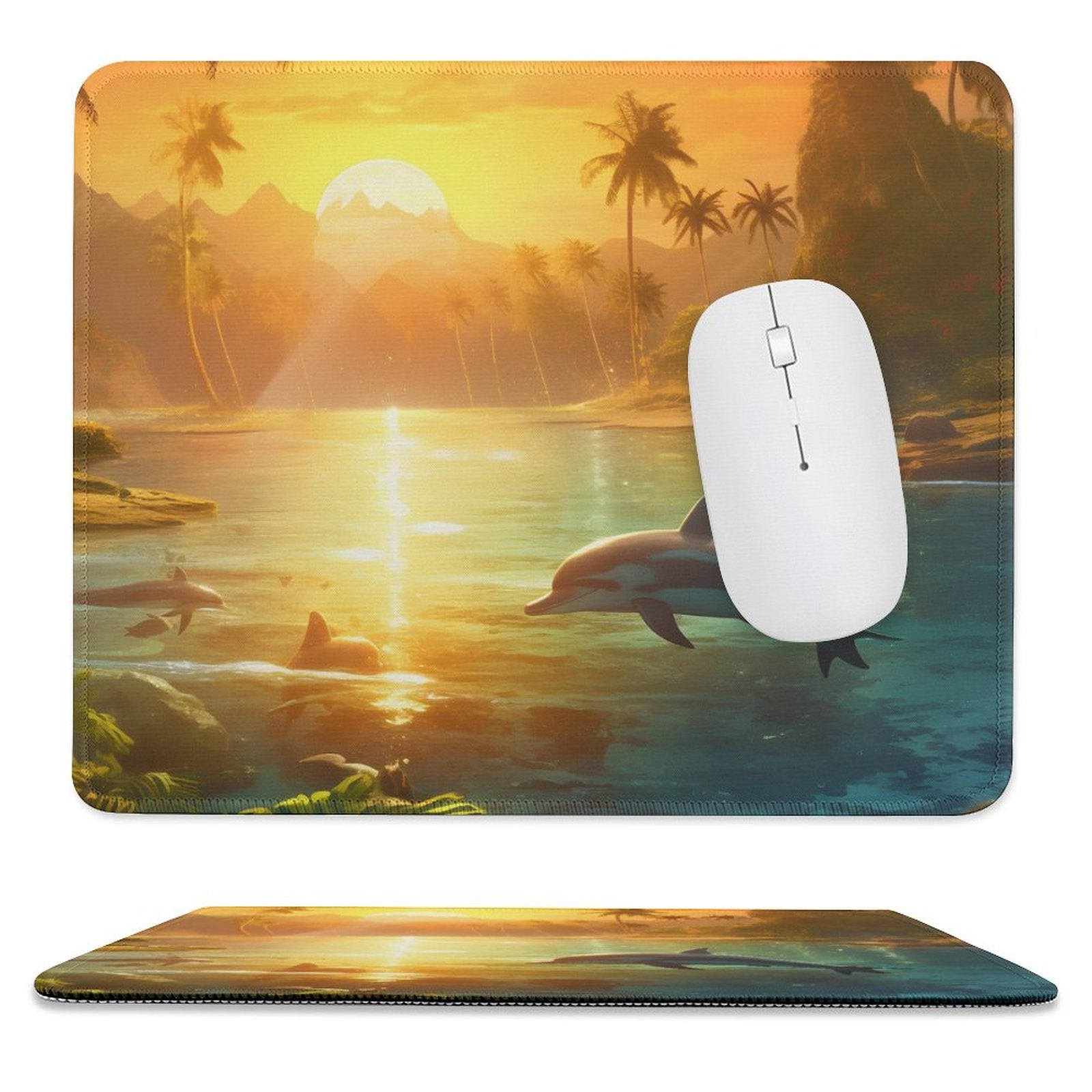 Mouse Pad SolarLab_Dolphins_tropical_sea_island_sunlight_fantasy_stock_il_a1e3c590-502d-47a3-b8a0-58084a7f2d16 normal-online-PERSONAL DESIGN