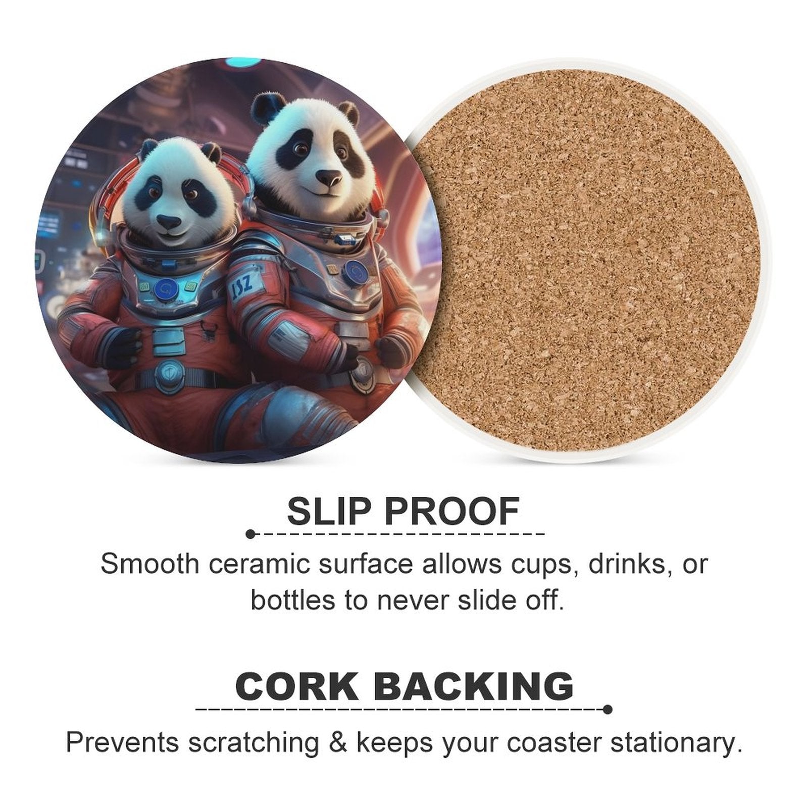 Ceramic Coasters (Round) SolarLab_Two_panda_astronauts_piloted_a_spaceship_from_Earth_to_cd4577d6-f010-4e58-9e68-bd19c7d61647 normal-online-PERSONAL DESIGN