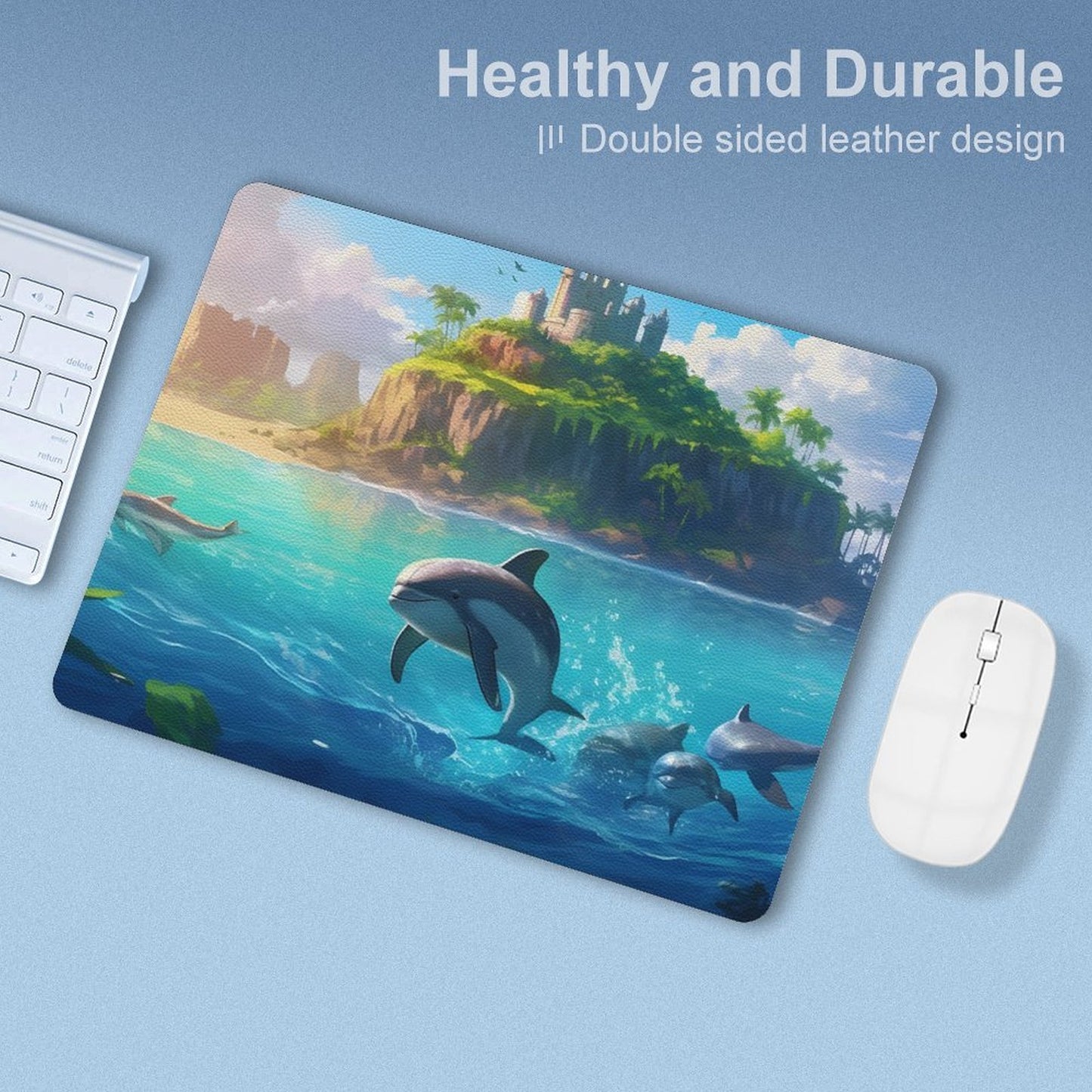 Leather Mouse Pad Dolphins, 1 Size, DA05B03 - iTopMax