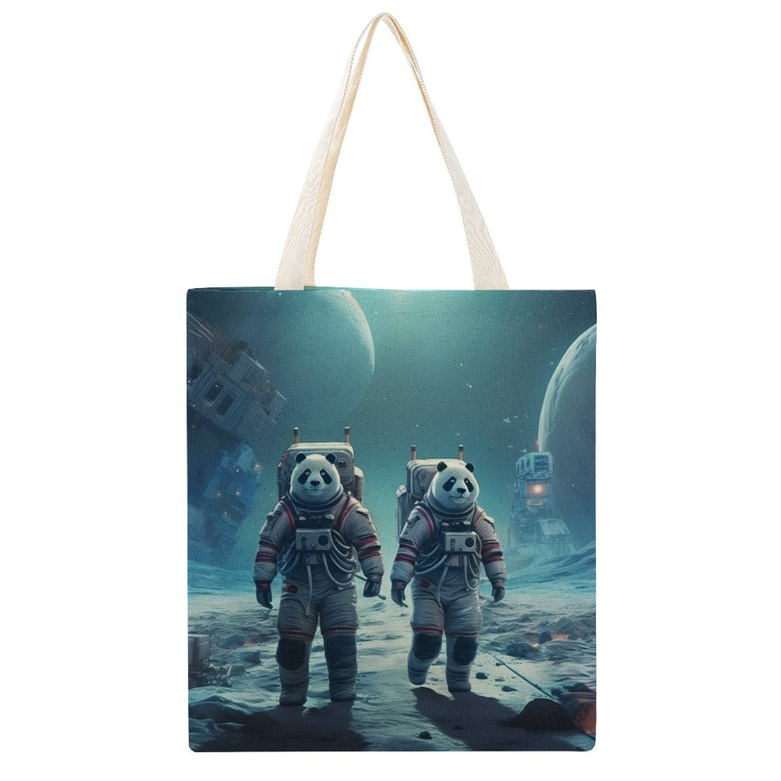 Canvas Tote Bag Double SolarLab_Panda_astronauts_walk_on_the_moon__Cyberpunk_futuristi_f6c4f1ee-ea0b-4626-8637-deb16437da8c Style-22 38×41cm normal-online-PERSONAL DESIGN