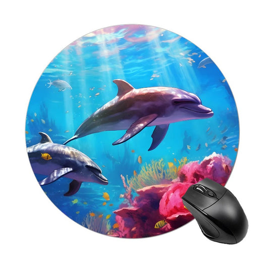 Mouse Pad SolarLab_Dolphins_tropical_sea_hyper-detail_high_resolution_8k_655814c8-b7f8-4c4c-9763-de92d9ff2f5d_ Style-9 20*20cm normal-online-PERSONAL DESIGN
