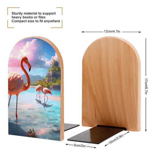 Bookends SolarLab_flamingos_tropical_sea_island_sunlight_fantasy_stock_i_6888b8f7-66b6-444e-b436-c07baf8331d4 Style-4 One Size normal-online-PERSONAL DESIGN