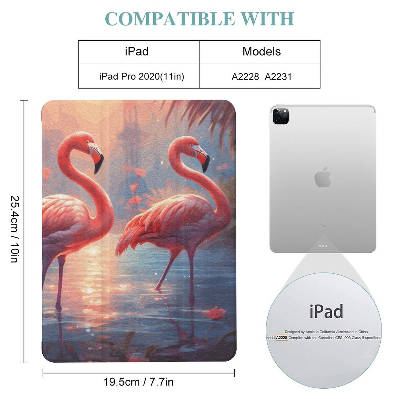 The Ipad Pen Slot Case Flamingos_003 normal-online-PERSONAL DESIGN