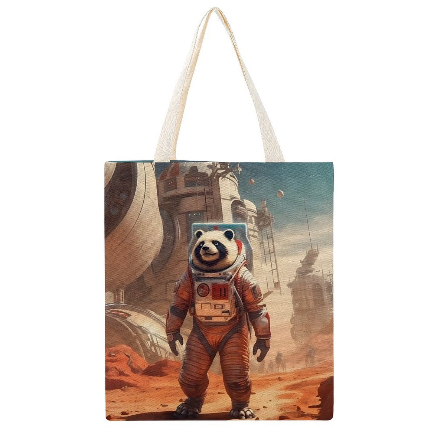 Canvas Tote Bag Double SolarLab_a_Panda_astronaut_walk_on_the_Mars_starship_Cyberpunk__59fd3da3-8403-456b-9fa2-da871549cf0d Style-33 38×41cm normal-online-PERSONAL DESIGN