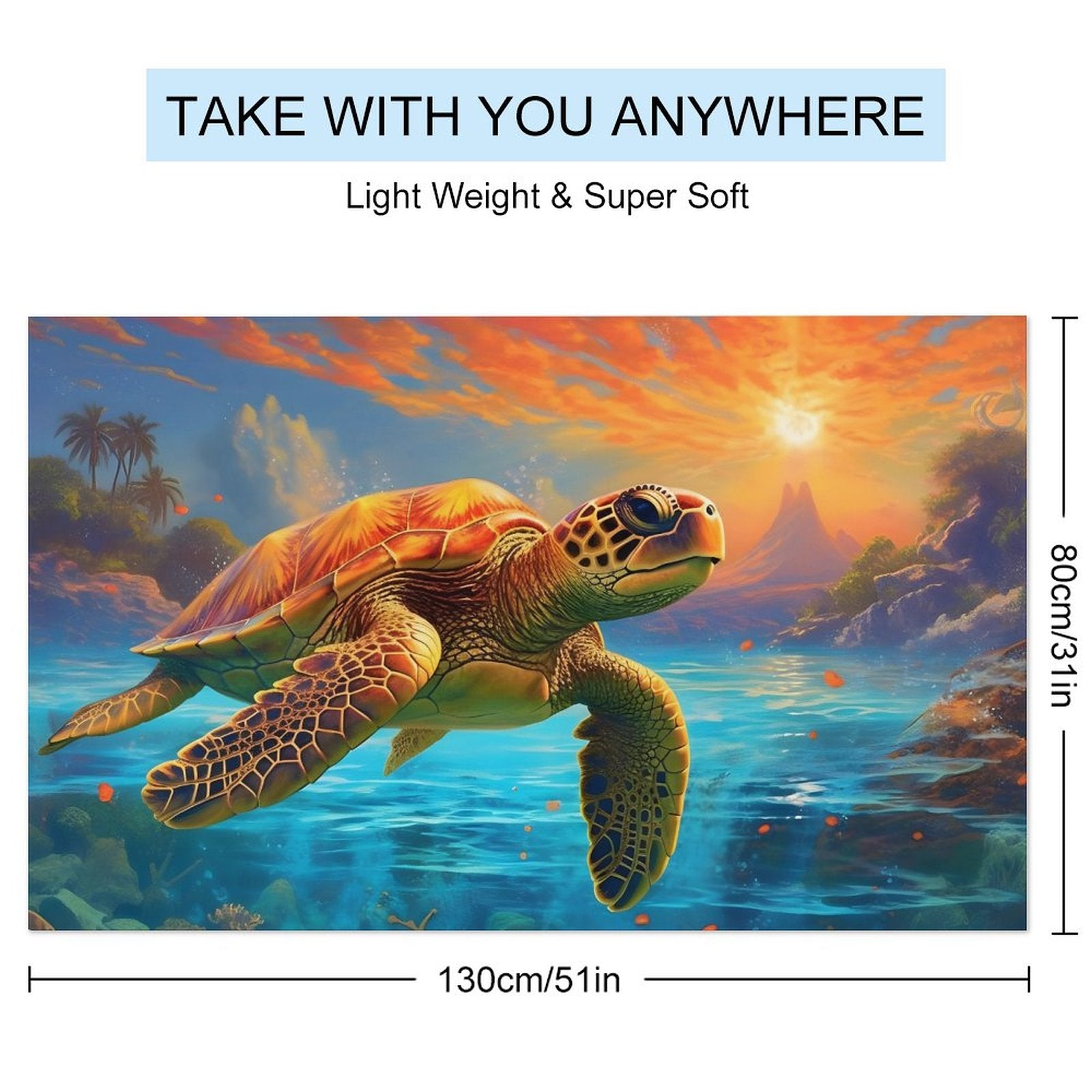 Beach Towel SolarLab_Sea_turtles_tropical_sea_island_sunlight_fantasy_art_d_c29a6e10-0f28-42ee-8e19-15bcf9990e3c Style One Size normal-online-PERSONAL DESIGN