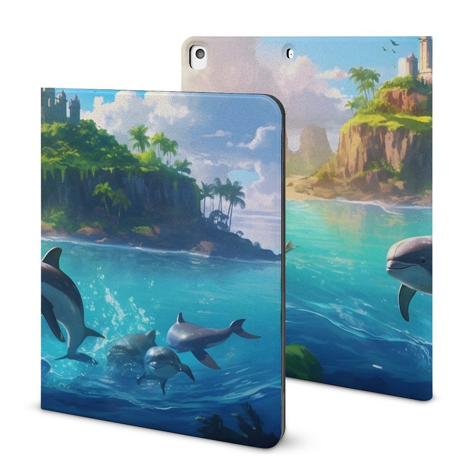 The Ipad Pen Slot Case SolarLab_Dolphins_tropical_sea_island_sunlight_fantasy_stock_il_fcec8005-dae5-4c03-8fbd-f778649c18b4 normal-online-PERSONAL DESIGN