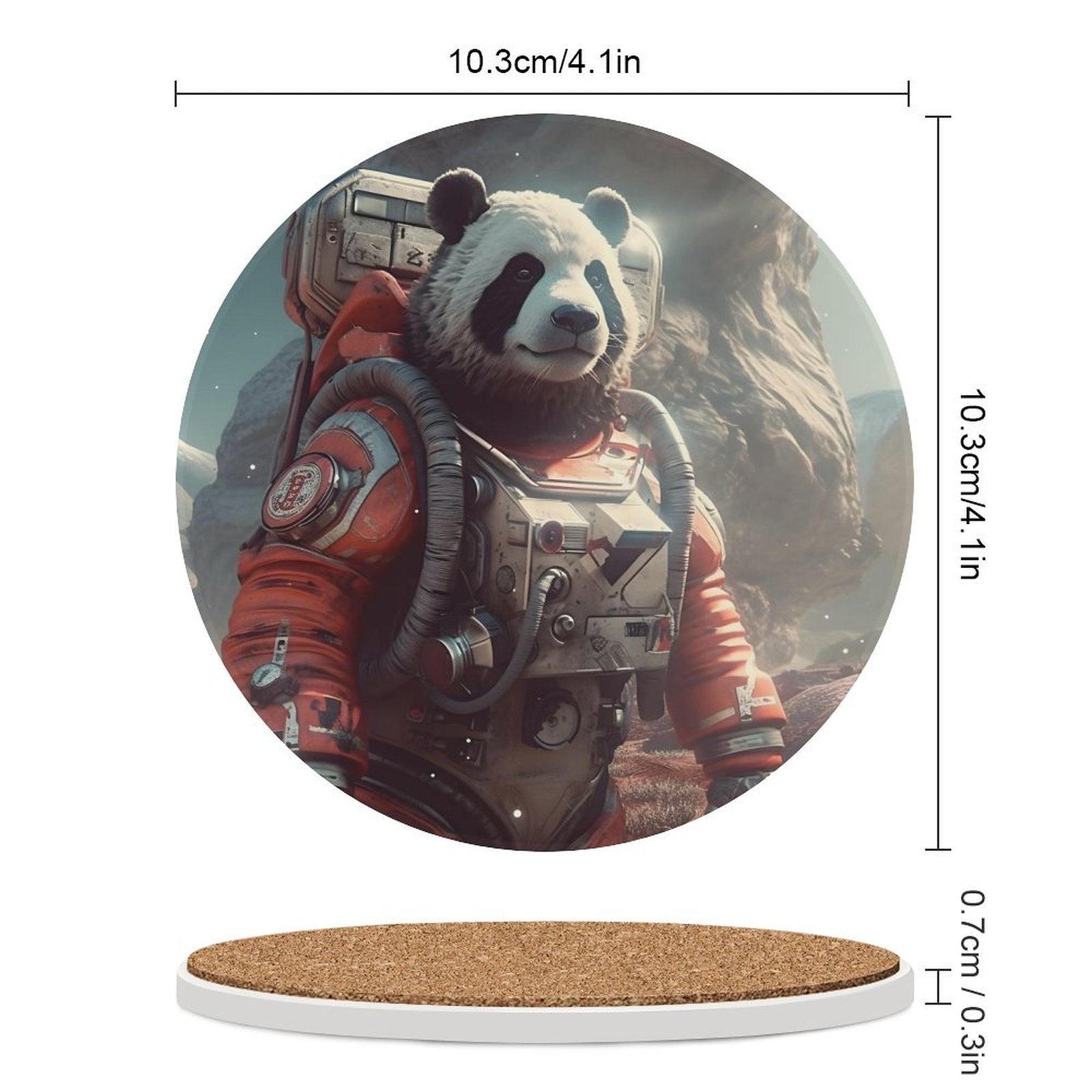 Ceramic Coasters (Round) SolarLab_a_Panda_astronaut_walk_on_the_Mars_spaceship_sci-fi_pu_733438a8-767e-4923-9f27-a755fad1349c normal-online-PERSONAL DESIGN