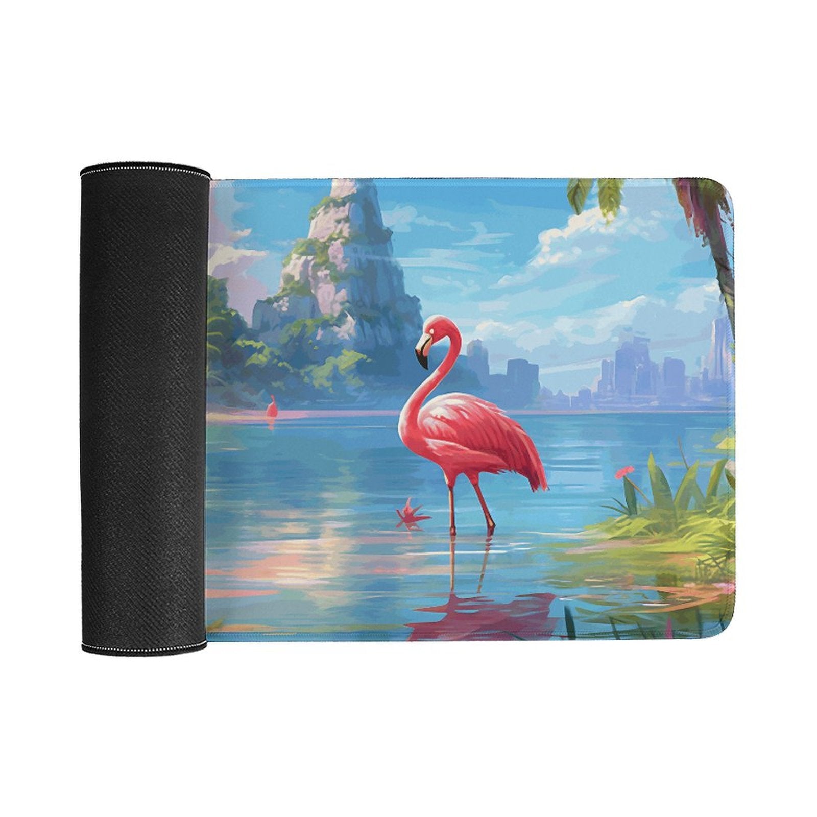 Desk Mat Overlock, Tropical Flamingos, DA04A14 - iTopMax