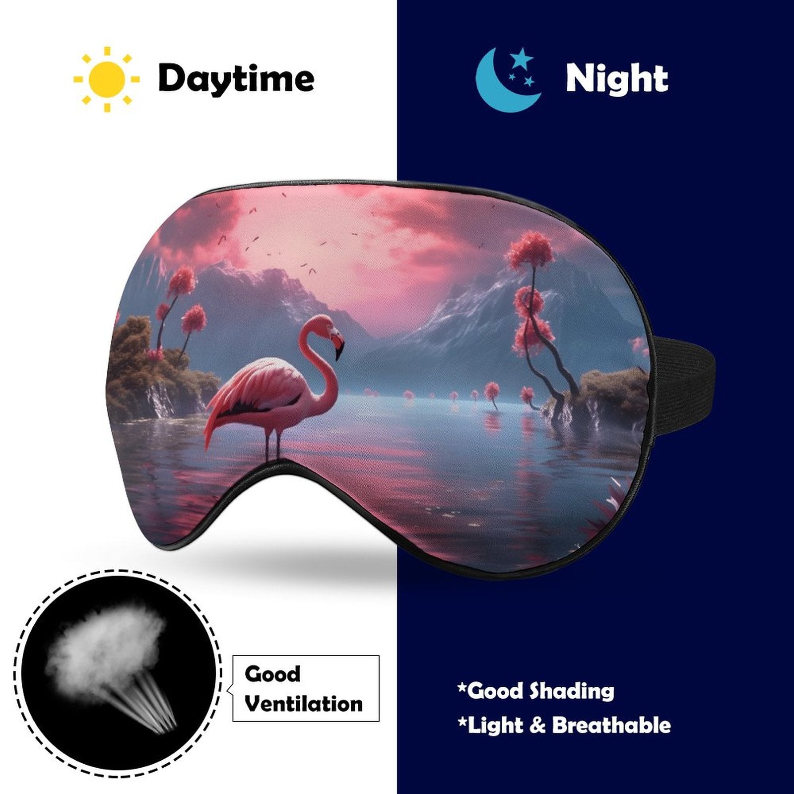 Sleep Mask Flamingos HSM01A012 normal-online-PERSONAL DESIGN