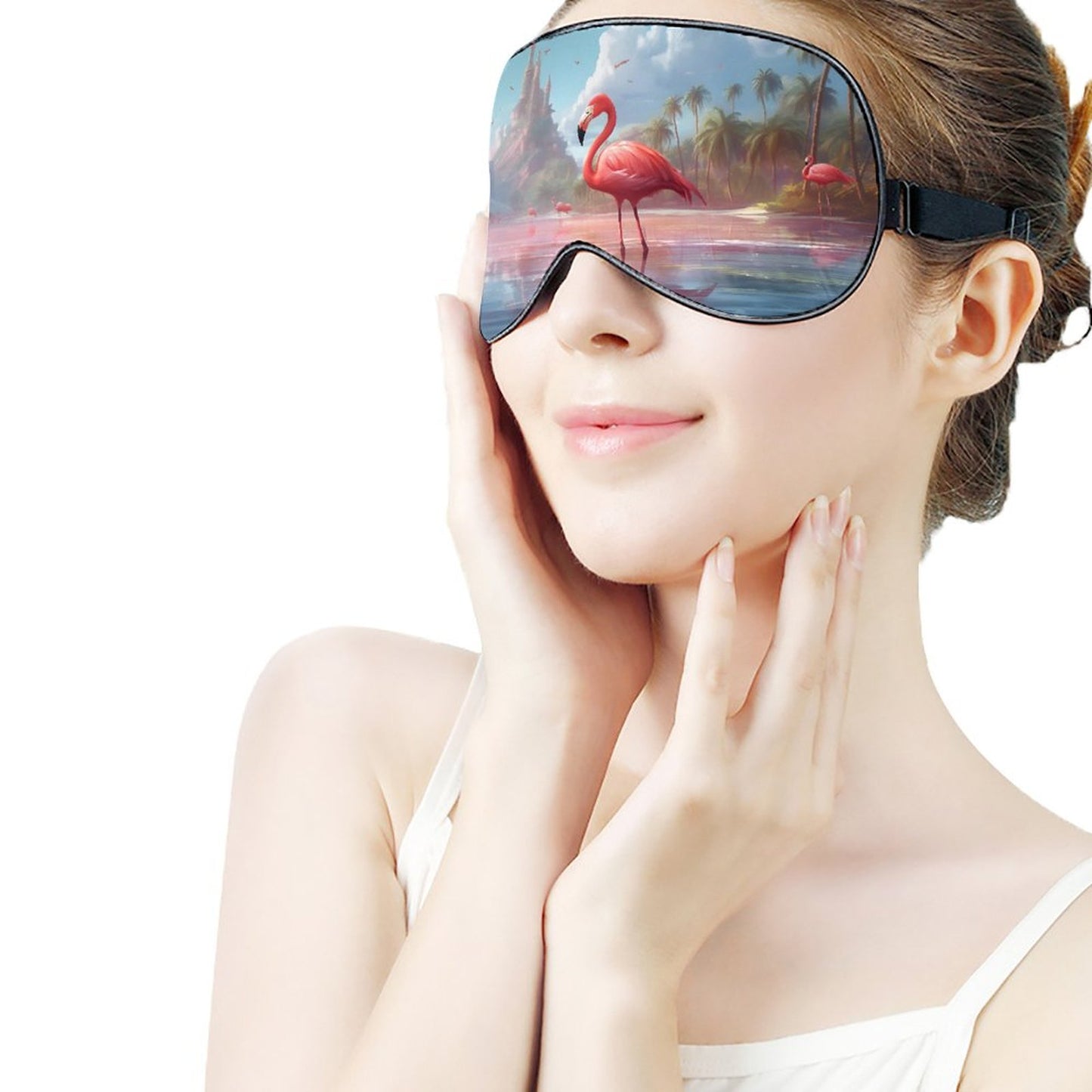 Sleep Mask Flamingos HSM01A005 normal-online-PERSONAL DESIGN