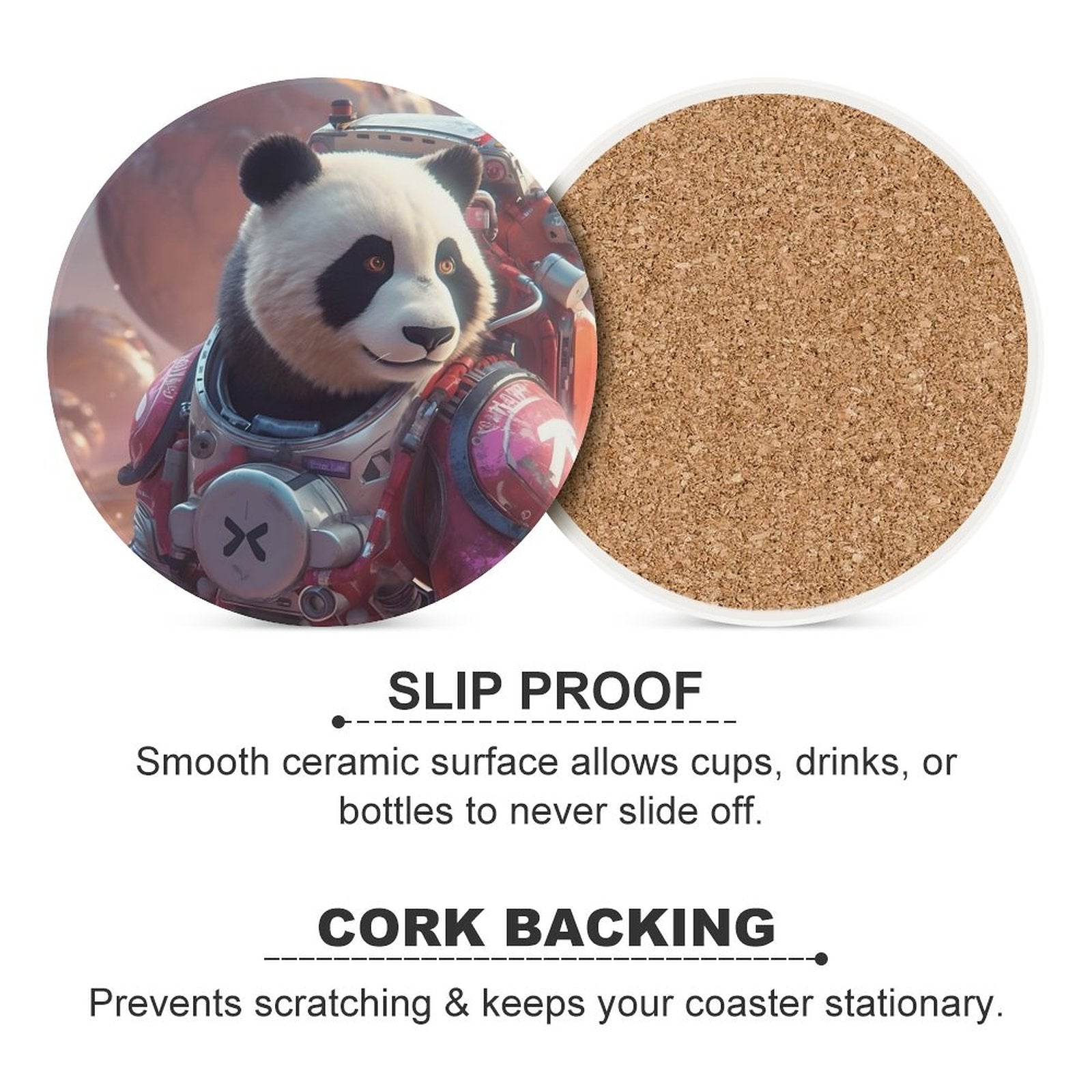 Ceramic Coasters (Round) SolarLab_a_Panda_astronaut_walk_on_the_Mars_spaceship_sci-fi_pu_44cd361c-32e6-49e9-b2c6-7ab2577bb9f1 normal-online-PERSONAL DESIGN