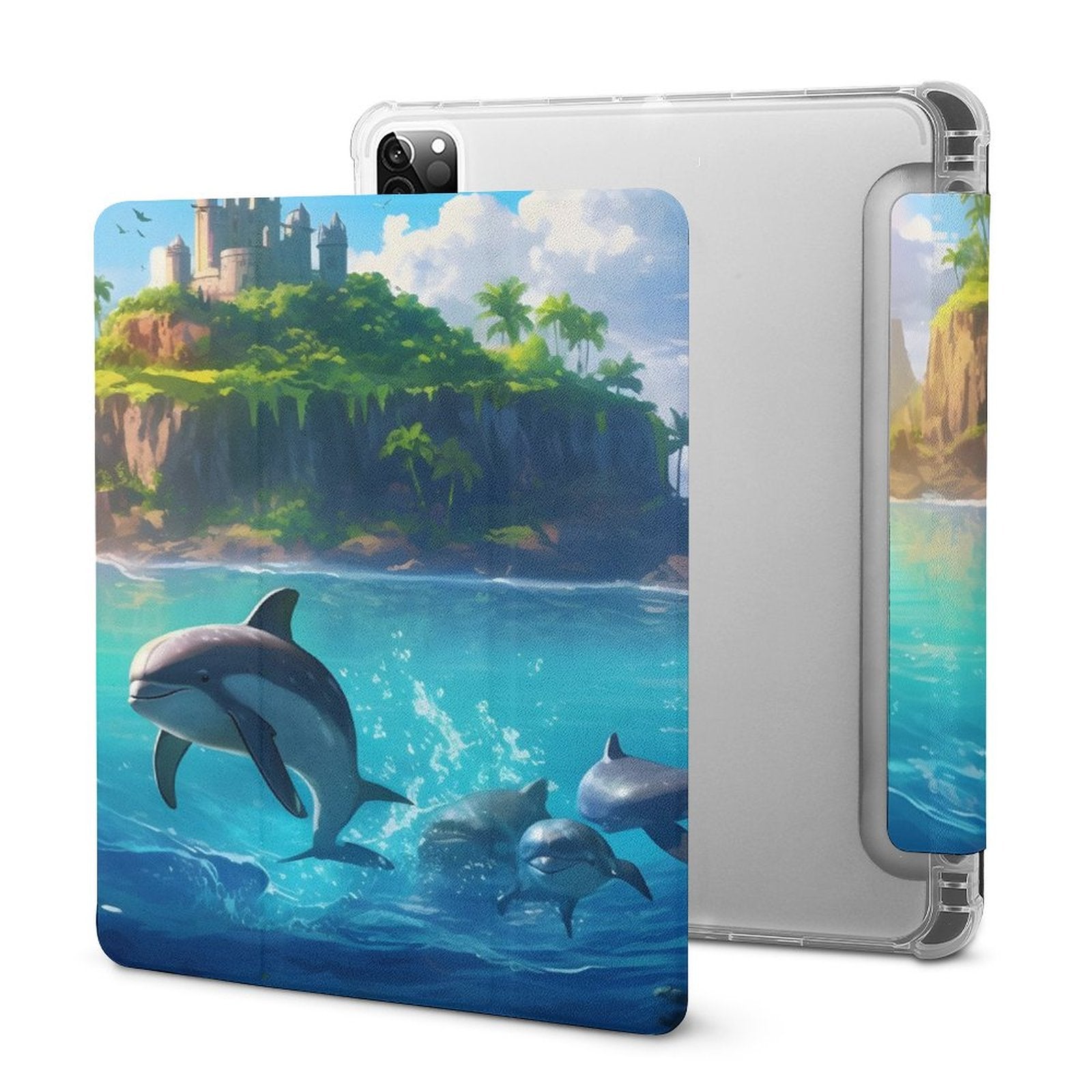 The Ipad Pen Slot Case SolarLab_Dolphins_tropical_sea_island_sunlight_fantasy_stock_il_fcec8005-dae5-4c03-8fbd-f778649c18b4 normal-online-PERSONAL DESIGN