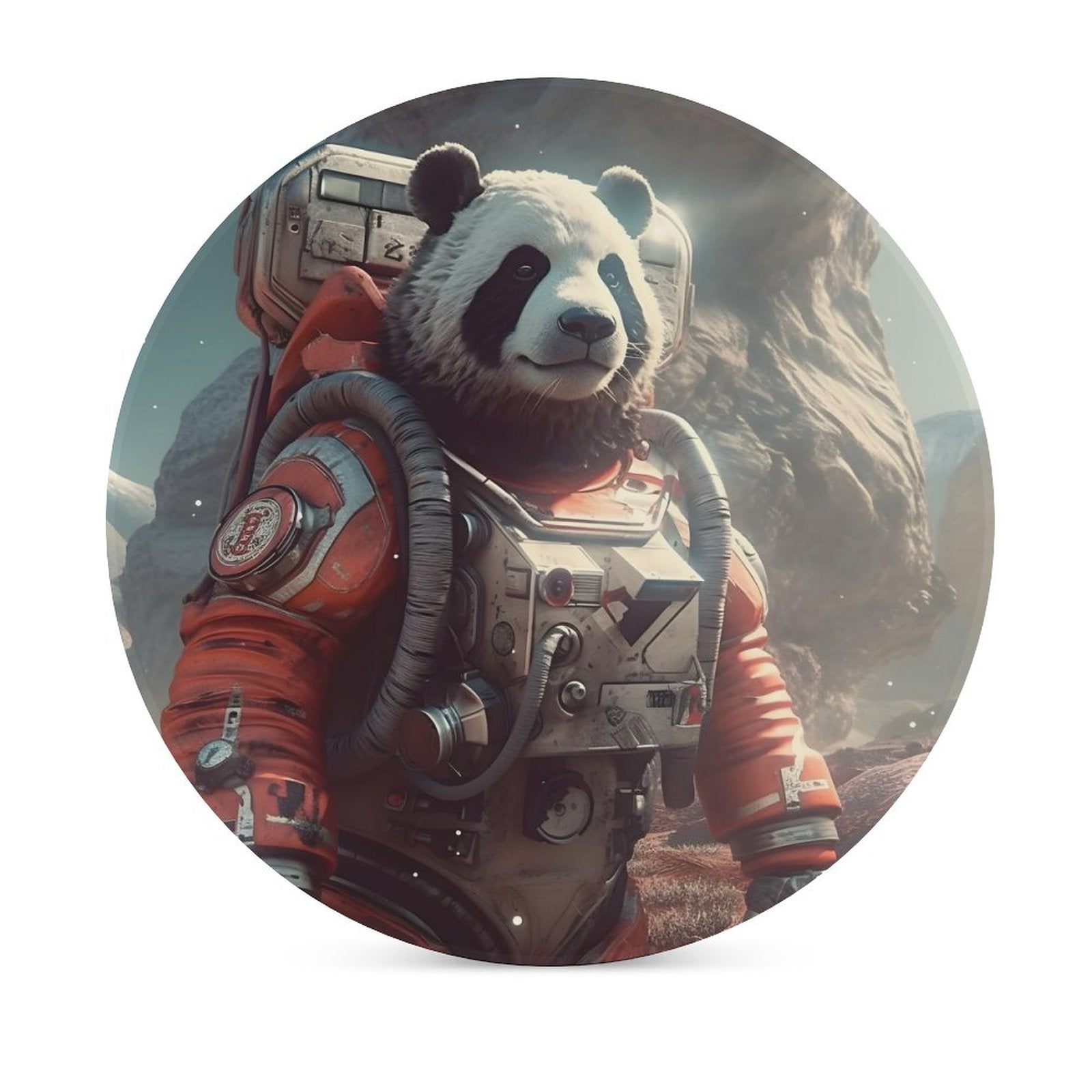 Ceramic Coasters (Round) SolarLab_a_Panda_astronaut_walk_on_the_Mars_spaceship_sci-fi_pu_733438a8-767e-4923-9f27-a755fad1349c normal-online-PERSONAL DESIGN