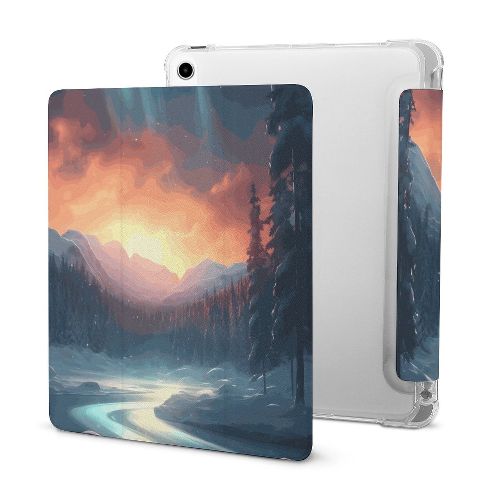 The Ipad Pen Slot Case SolarLab_Norwegian_aurora_winter_mountains_forests_hyper-detail_569b47dc-9312-4b74-b052-f4d3b554921e normal-online-PERSONAL DESIGN