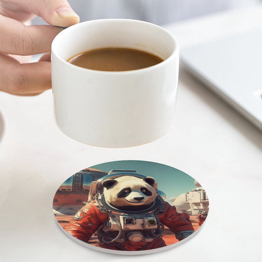 Ceramic Coasters (Round) SolarLab_a_Panda_astronaut_walk_on_the_Mars_spaceship_sci-fi_pu_793a70ab-82ca-4501-88c6-6cc9c3220406 normal-online-PERSONAL DESIGN