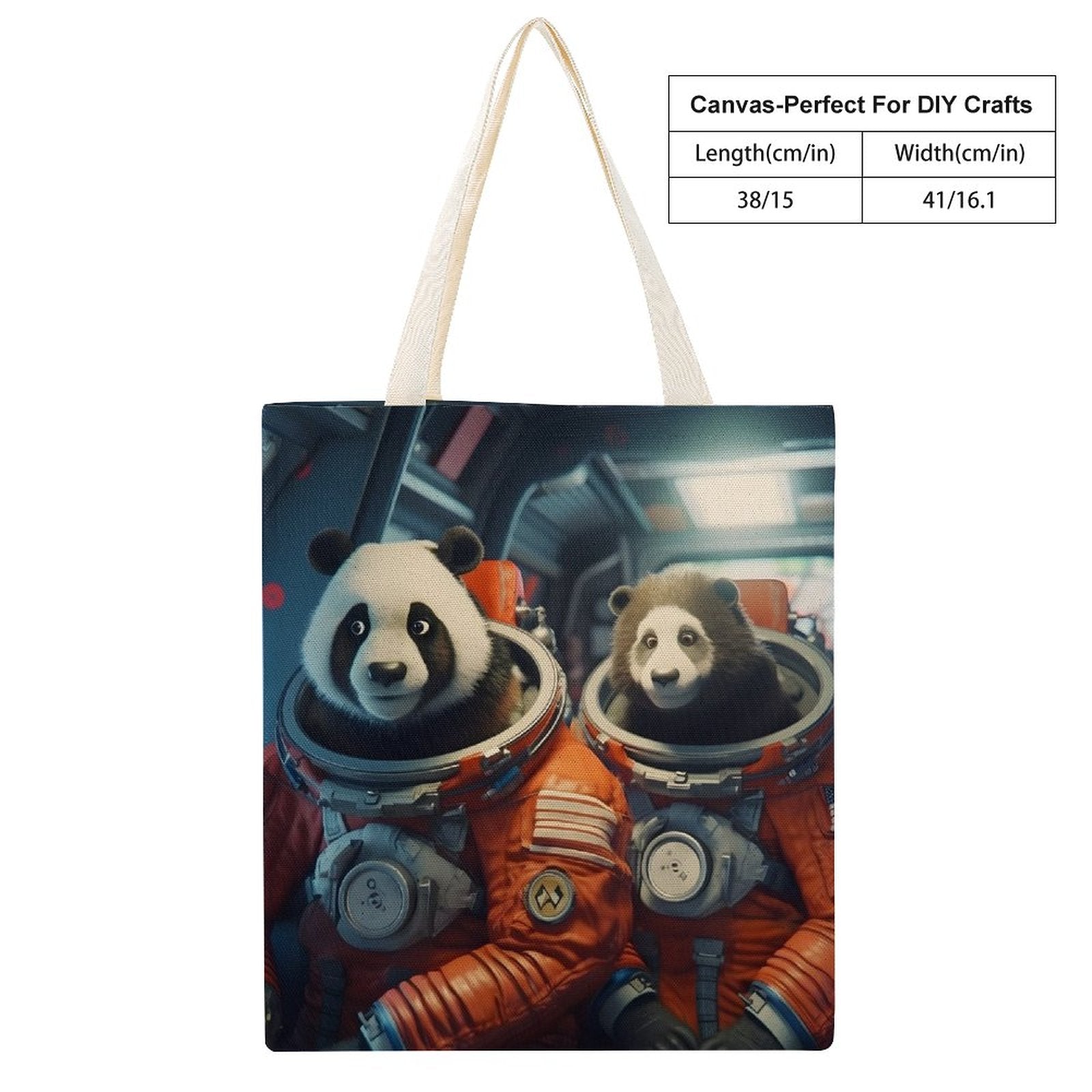 Canvas Tote Bag Double SolarLab_Two_panda_astronauts_piloted_a_spaceship_from_Earth_to_1dd4ce3c-d5ea-4c6f-9730-fdf7e33bd6d8 Style-19 38×41cm normal-online-PERSONAL DESIGN