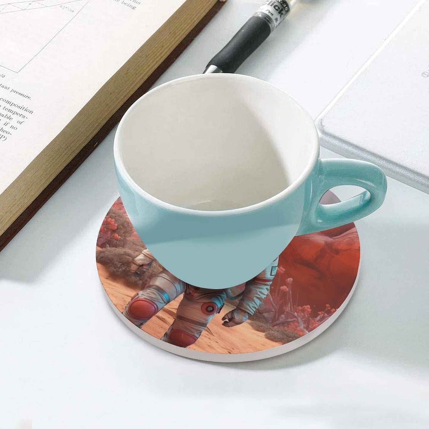 Ceramic Coasters (Round) SolarLab_a_Panda_astronaut_walk_on_the_Mars_spaceship_Cyberpunk_0bdf3981-a0b9-4aad-bbc3-67798d3c110e normal-online-PERSONAL DESIGN