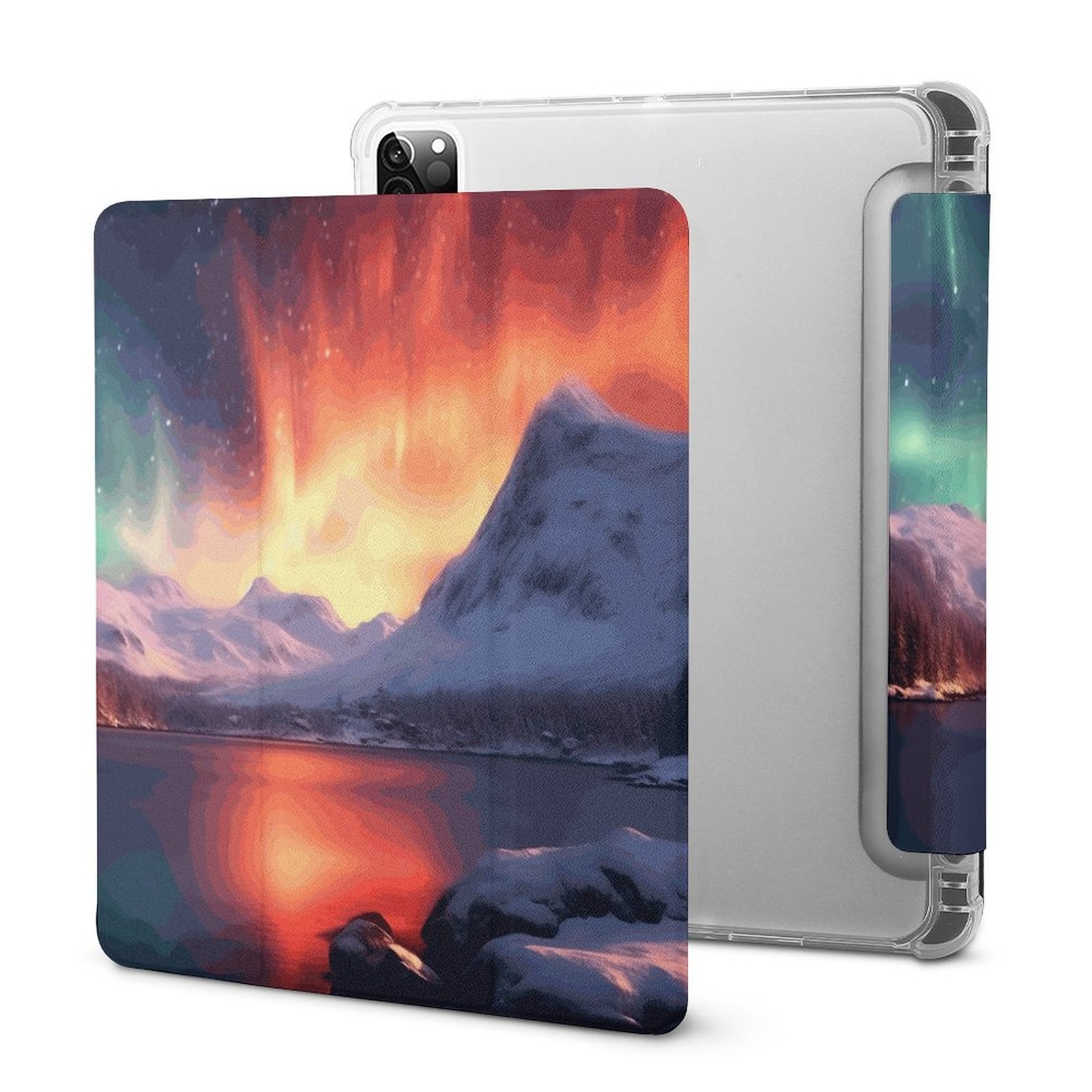 The Ipad Pen Slot Case SolarLab_Norwegian_aurora_winter_mountains_forests_lake_hyper-d_d5f5f8af-edcf-4892-a640-8e4a2b673b21 normal-online-PERSONAL DESIGN