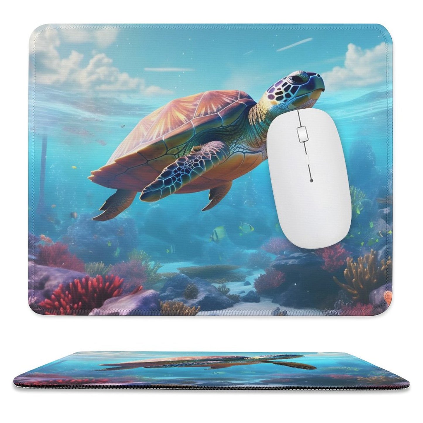 Mouse Pad SolarLab_Sea_turtles_tropical_sea_island_sunlight_fantasy_stock_a8e2acd4-f704-46d7-956a-d919666d76ff normal-online-PERSONAL DESIGN