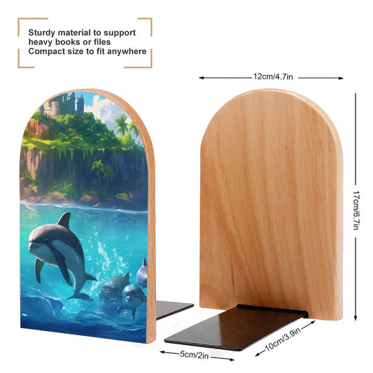 Bookends SolarLab_Dolphins_tropical_sea_island_sunlight_fantasy_stock_il_fcec8005-dae5-4c03-8fbd-f778649c18b4 Style-10 One Size normal-online-PERSONAL DESIGN
