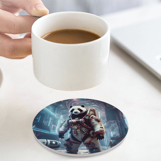 Ceramic Coasters (Round) SolarLab_a_Panda_astronaut_walk_on_the_space_rocket_Cyberpunk_f_6aa28c47-6dfa-4eec-a240-3d5529ab2e65 normal-online-PERSONAL DESIGN