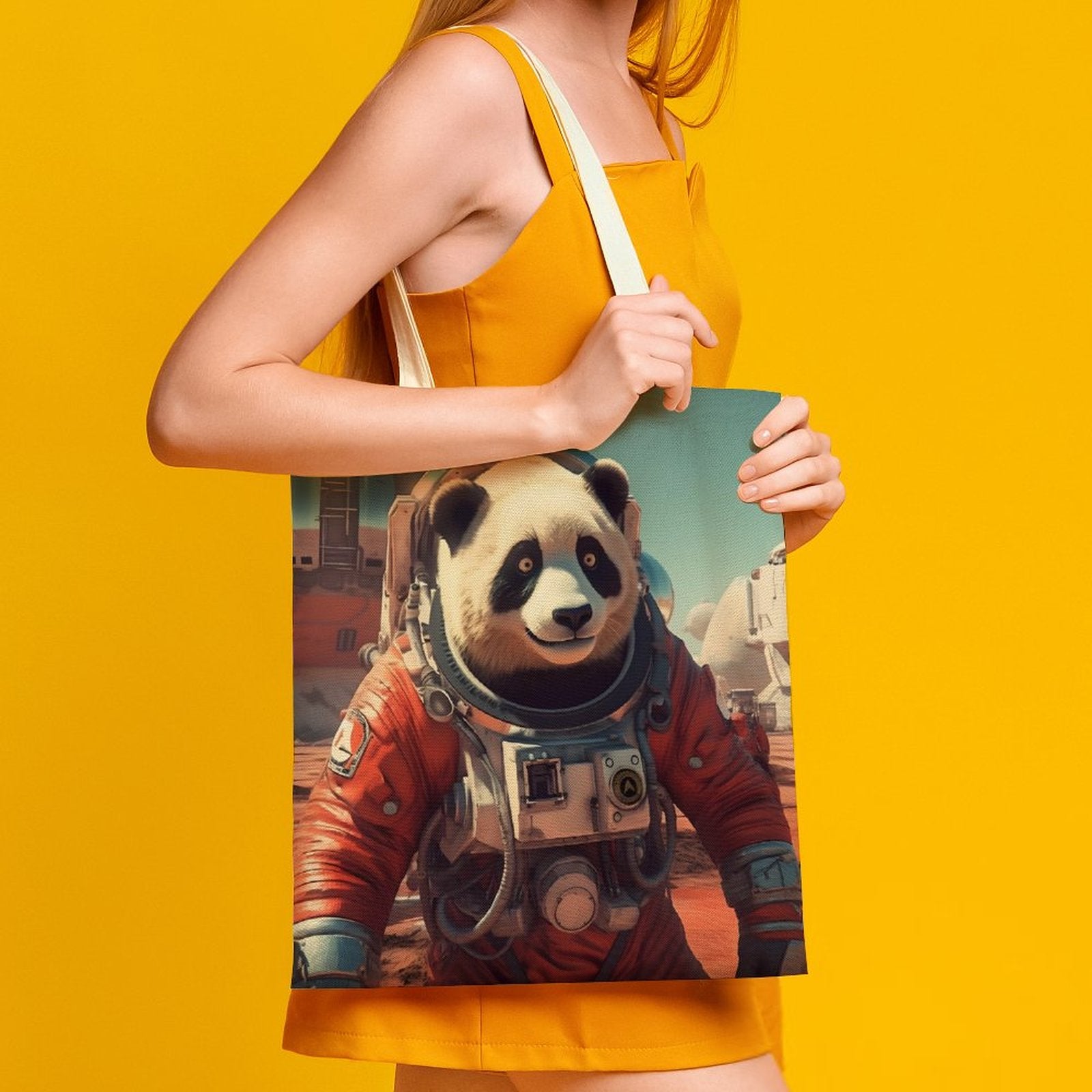 Canvas Tote Bag Double SolarLab_a_Panda_astronaut_walk_on_the_Mars_spaceship_sci-fi_pu_793a70ab-82ca-4501-88c6-6cc9c3220406 Style-34 38×41cm normal-online-PERSONAL DESIGN
