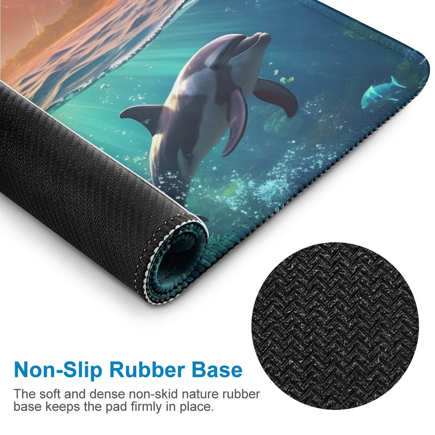 Mouse Pad SolarLab_Dolphins_tropical_sea_island_sunlight_fantasy_hyper-de_f2db25c8-82f5-45d9-9ff2-698e69821ae5 normal-online-PERSONAL DESIGN