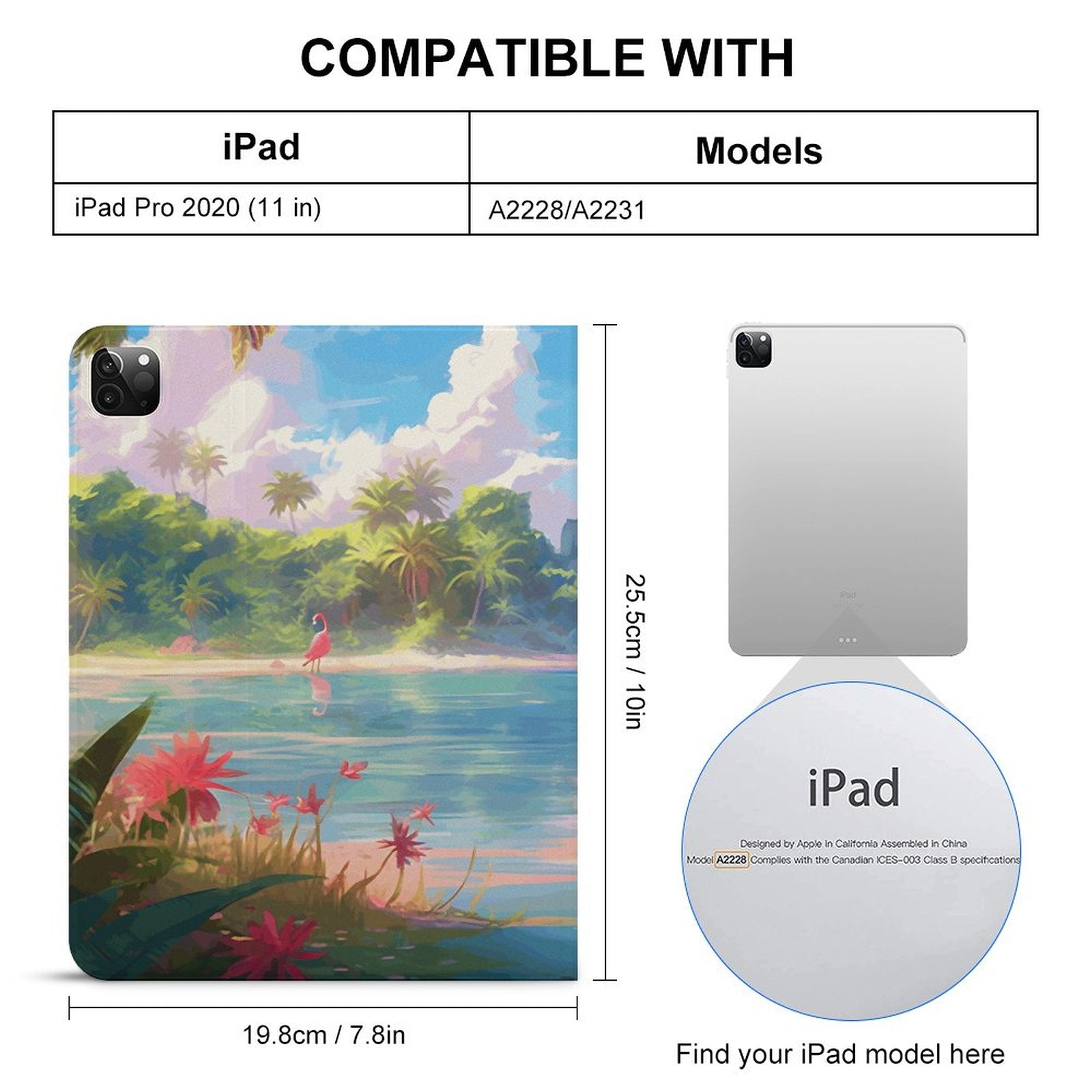 The Ipad Pen Slot Case Flamingos_002 normal-online-PERSONAL DESIGN