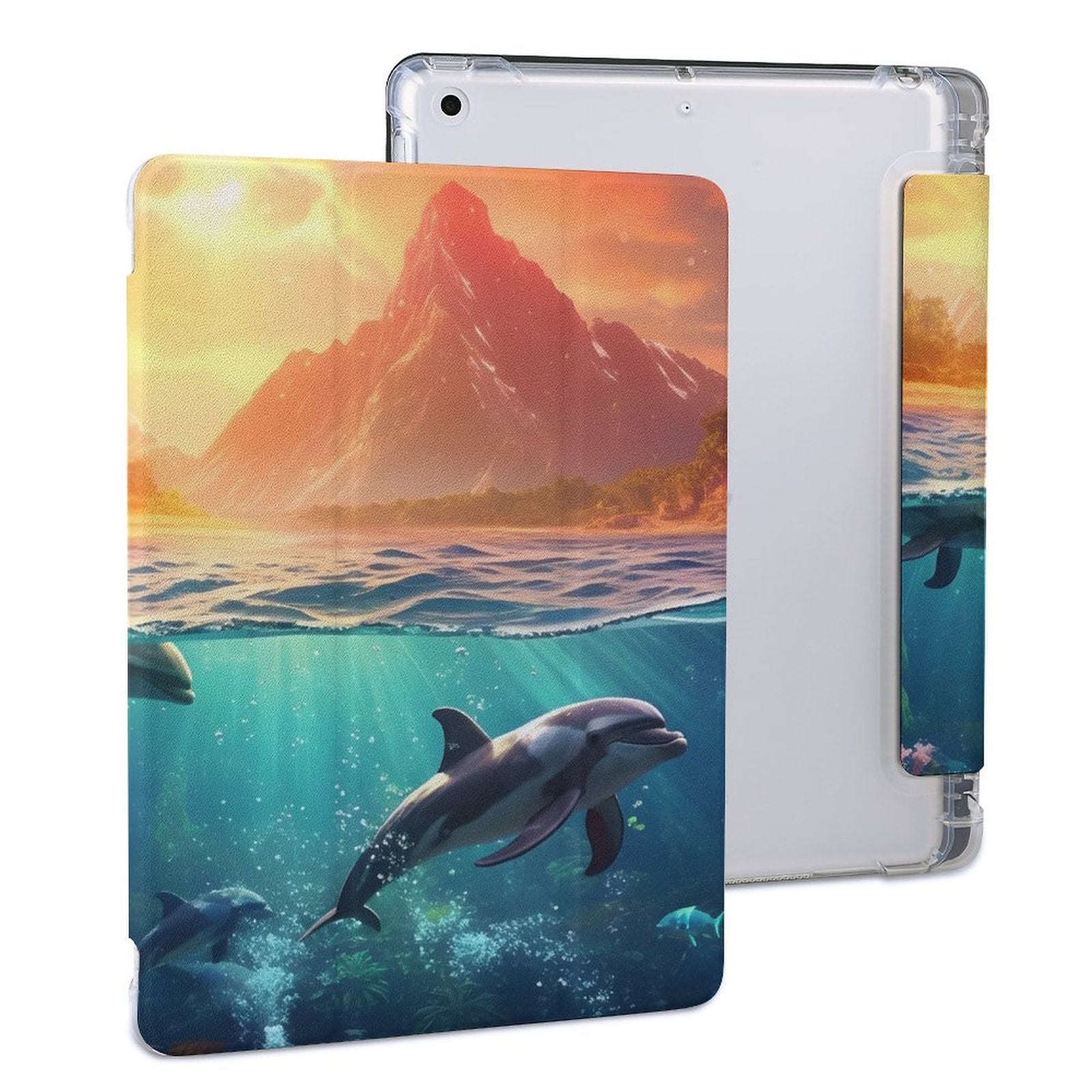 The Ipad Pen Slot Case SolarLab_Dolphins_tropical_sea_island_sunlight_fantasy_hyper-de_f2db25c8-82f5-45d9-9ff2-698e69821ae5 normal-online-PERSONAL DESIGN