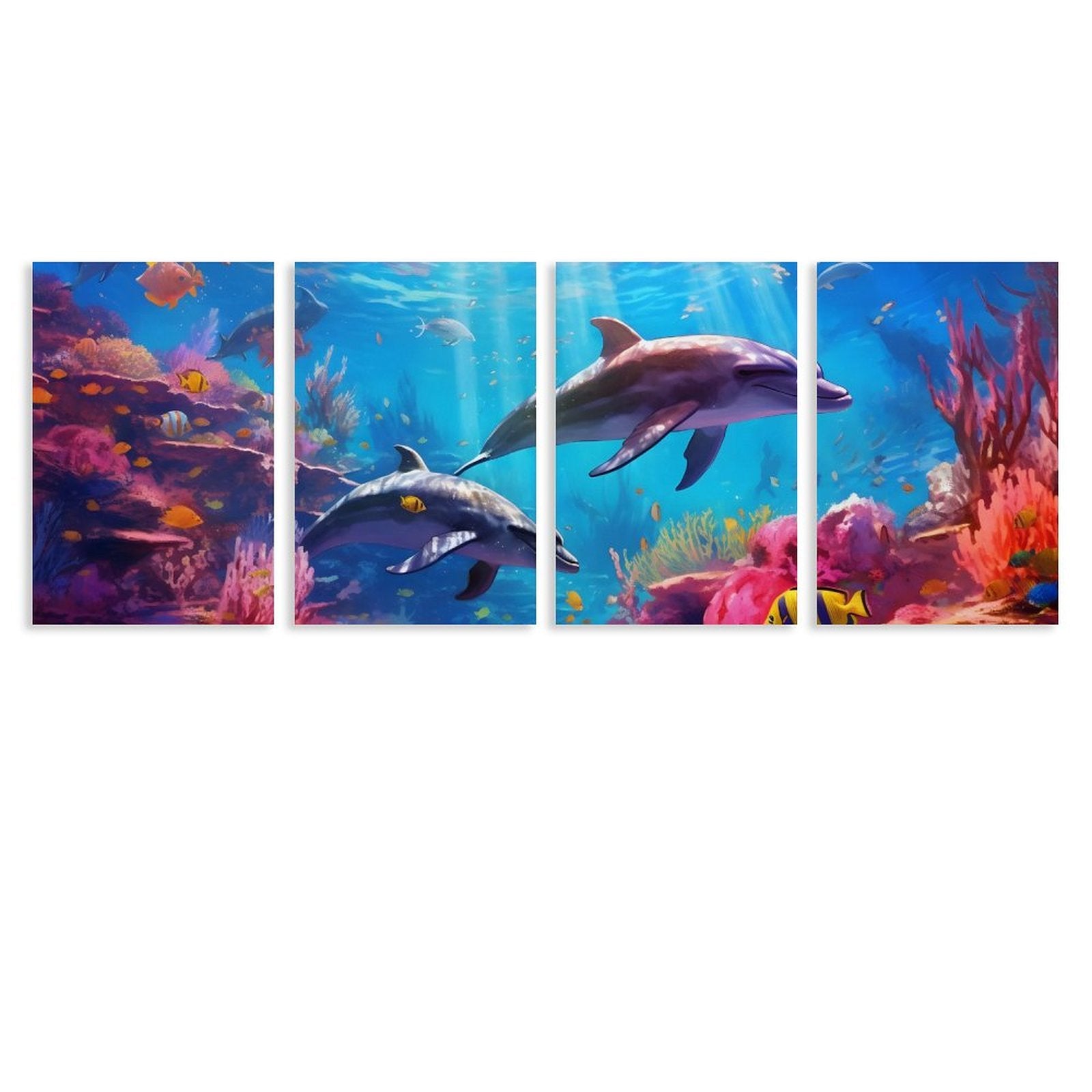 4 Panel Hanging Posters Vertical SolarLab_Dolphins_tropical_sea_hyper-detail_high_resolution_8k_655814c8-b7f8-4c4c-9763-de92d9ff2f5d_ normal-online-PERSONAL DESIGN