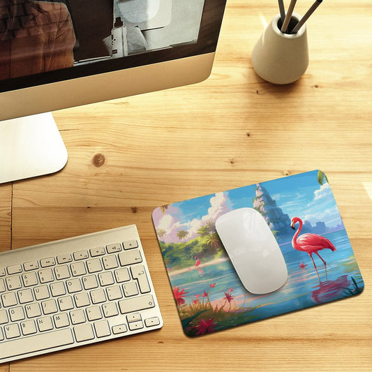 Leather Mouse Pad Flamingos_002 Style-1 One Size normal-online-PERSONAL DESIGN