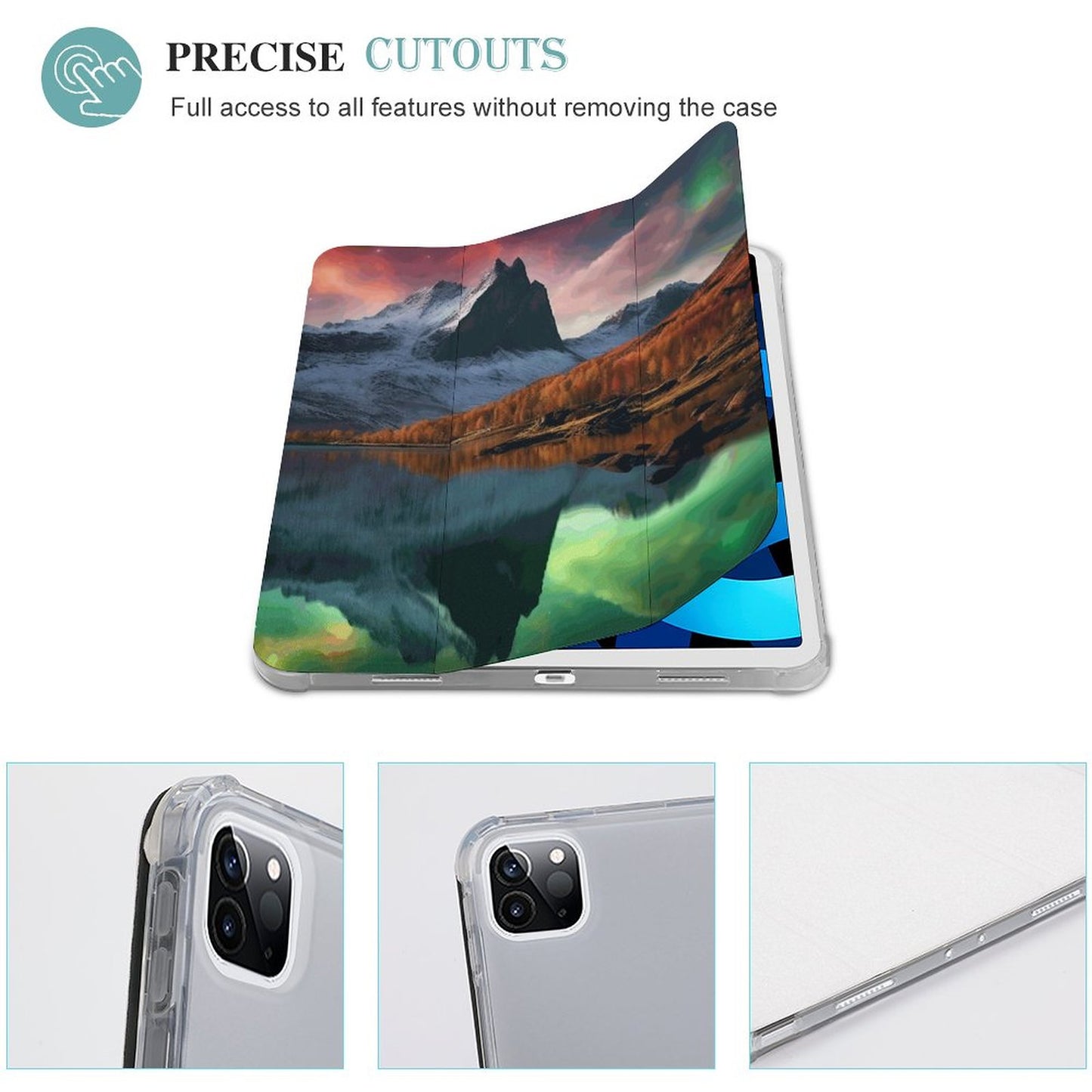 The Ipad Pen Slot Case SolarLab_Norwegian_aurora_autumn_mountains_forests_lake_hyper-d_fd6b31eb-d54c-4ac7-9098-1bd7b0c69e9a normal-online-PERSONAL DESIGN
