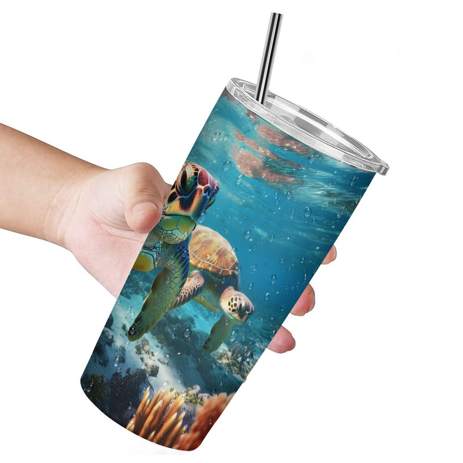 Car Cup Full Width Printed, Sea turtles, CA01A14 - iTopMax