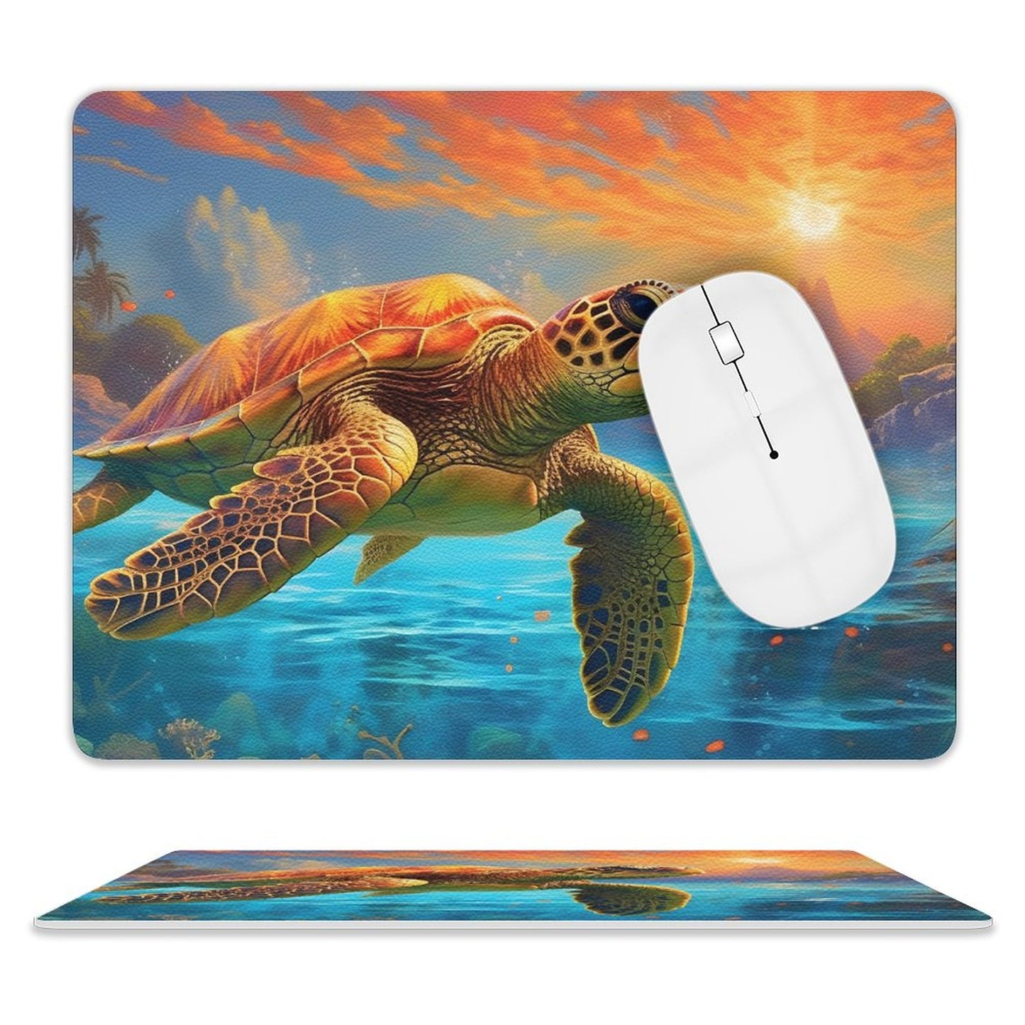 Leather Mouse Pad SolarLab_Sea_turtles_tropical_sea_island_sunlight_fantasy_art_d_c29a6e10-0f28-42ee-8e19-15bcf9990e3c Style One Size normal-online-PERSONAL DESIGN