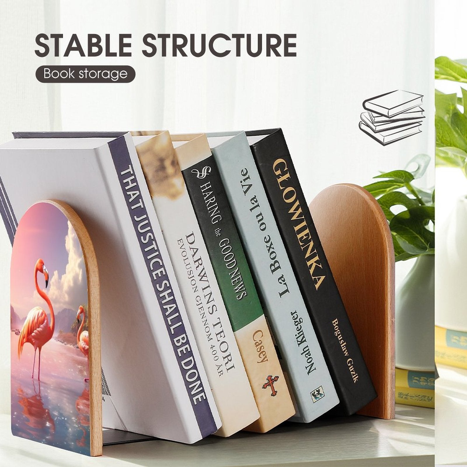 Bookends SolarLab_flamingos_tropical_sea_island_sunlight_fantasy_stock_i_4ce9691a-27a1-4390-8b29-492ab7bad5c9 Style-7 One Size normal-online-PERSONAL DESIGN