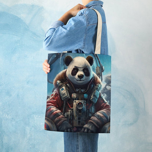 Canvas Tote Bag Double SolarLab_a_Panda_pilot_drive_a_helicopter_in_the_sky_on_the_Arc_a8ab979d-e58e-4576-97ea-6a337e5898a2 Style-8 38×41cm normal-online-PERSONAL DESIGN