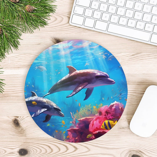 Mouse Pad SolarLab_Dolphins_tropical_sea_hyper-detail_high_resolution_8k_655814c8-b7f8-4c4c-9763-de92d9ff2f5d_ Style-9 20*20cm normal-online-PERSONAL DESIGN