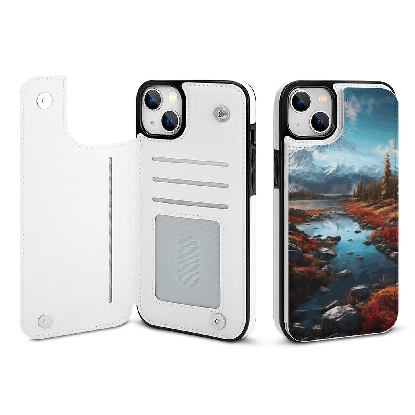 Mobile Phone Case for Apple IPhone 14 SolarLab_Norwegian_aurora_autumn_mountains_forests_lake_hyper-d_e2aa2e52-6a16-40cc-b676-99c207efe850 normal-online-PERSONAL DESIGN