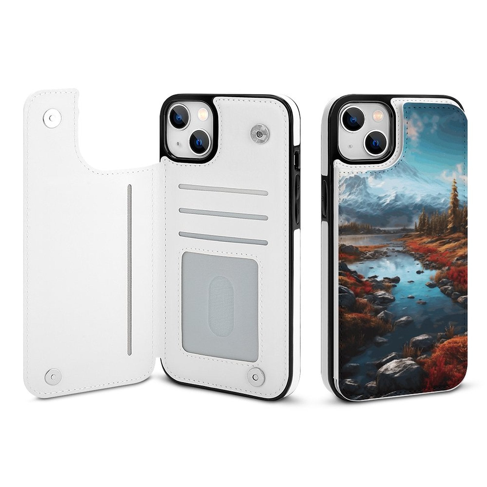 Mobile Phone Case for Apple IPhone 14 SolarLab_Norwegian_aurora_autumn_mountains_forests_lake_hyper-d_e2aa2e52-6a16-40cc-b676-99c207efe850 normal-online-PERSONAL DESIGN