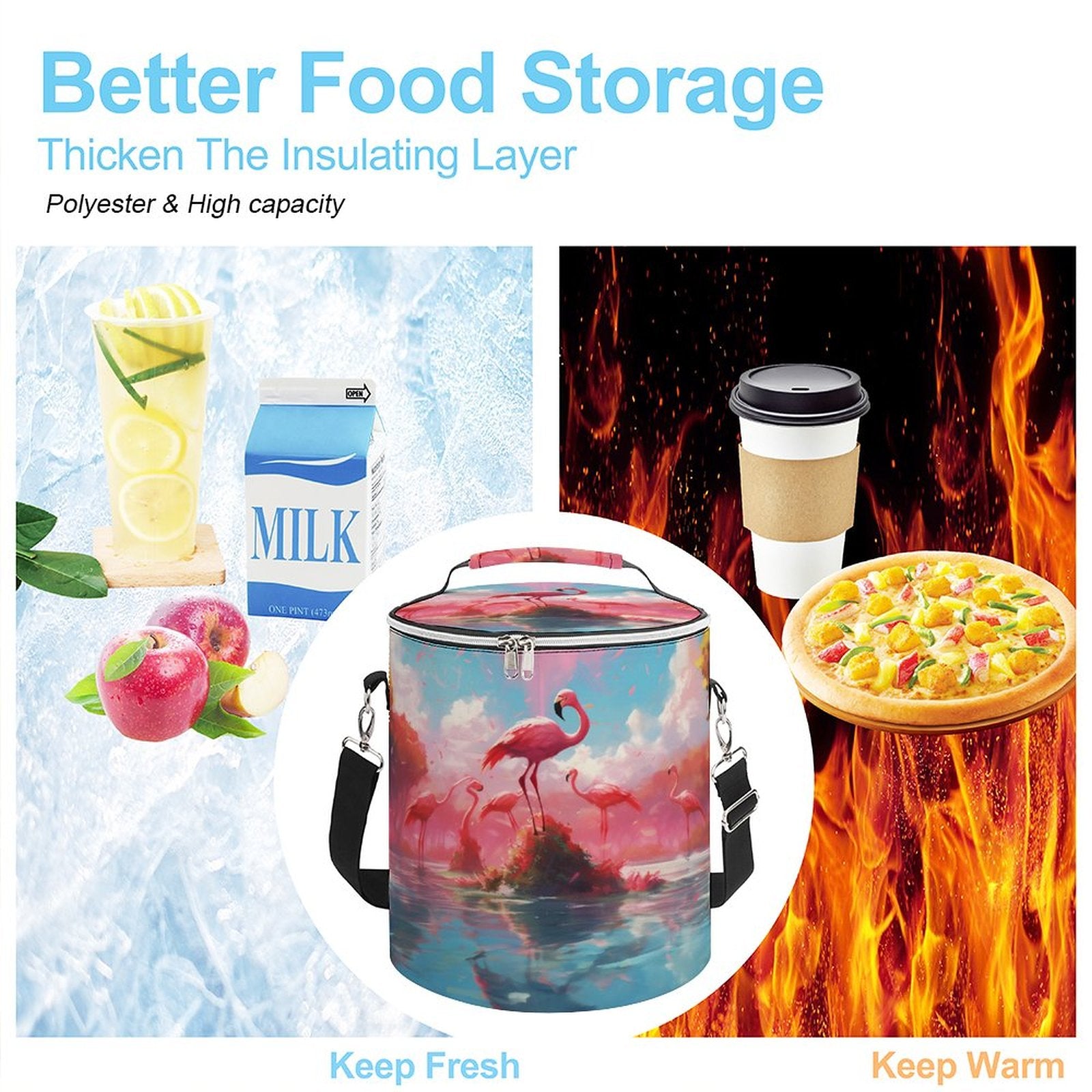 Camping Ice Pack Flamingos 007, One Size normal-online-PERSONAL DESIGN