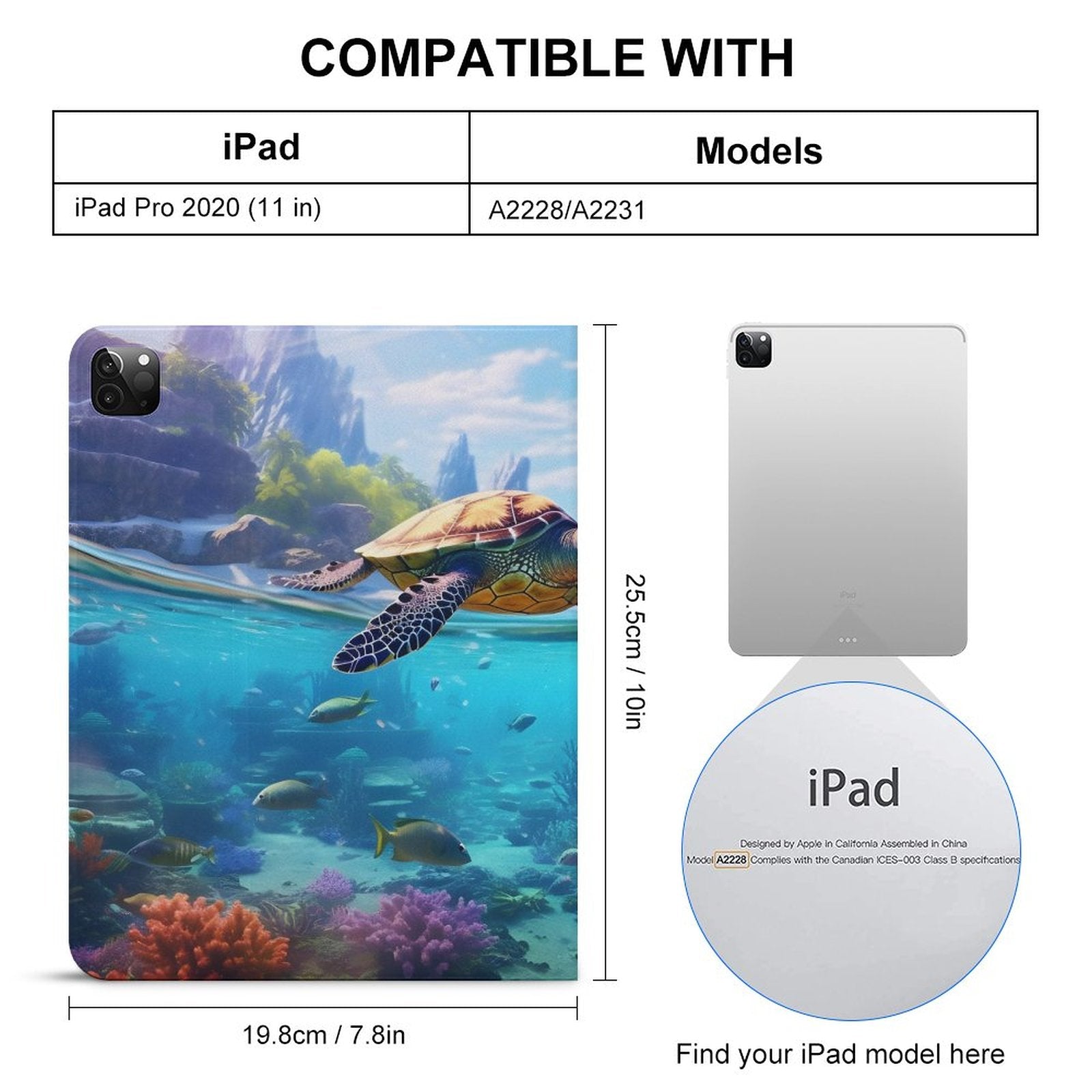 The Ipad Pen Slot Case SolarLab_Sea_turtles_tropical_sea_island_sunlight_hyper-detail__65df3ce3-5f7c-49b3-937e-af866806c8be normal-online-PERSONAL DESIGN