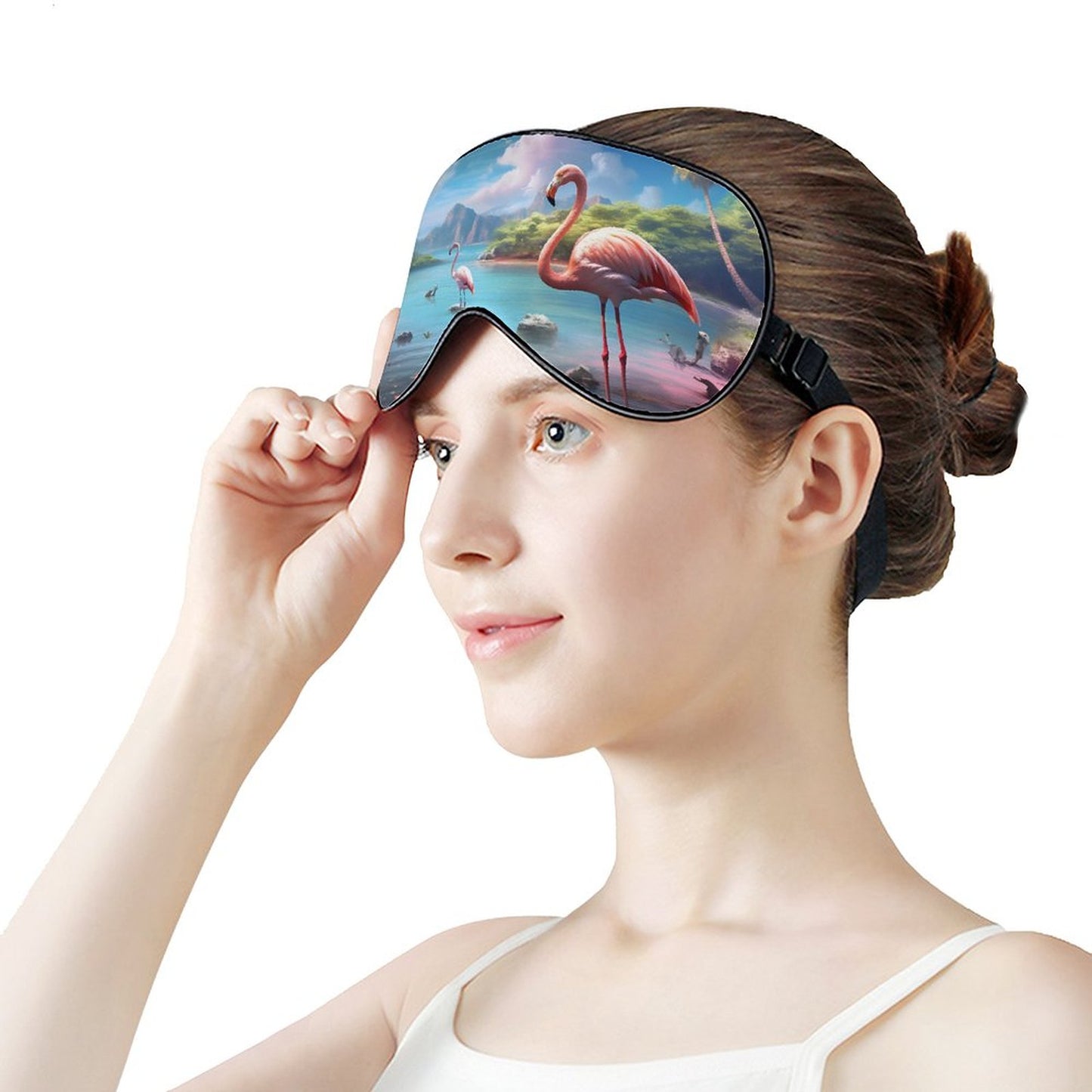 Sleep Mask Flamingos HSM01A002 normal-online-PERSONAL DESIGN