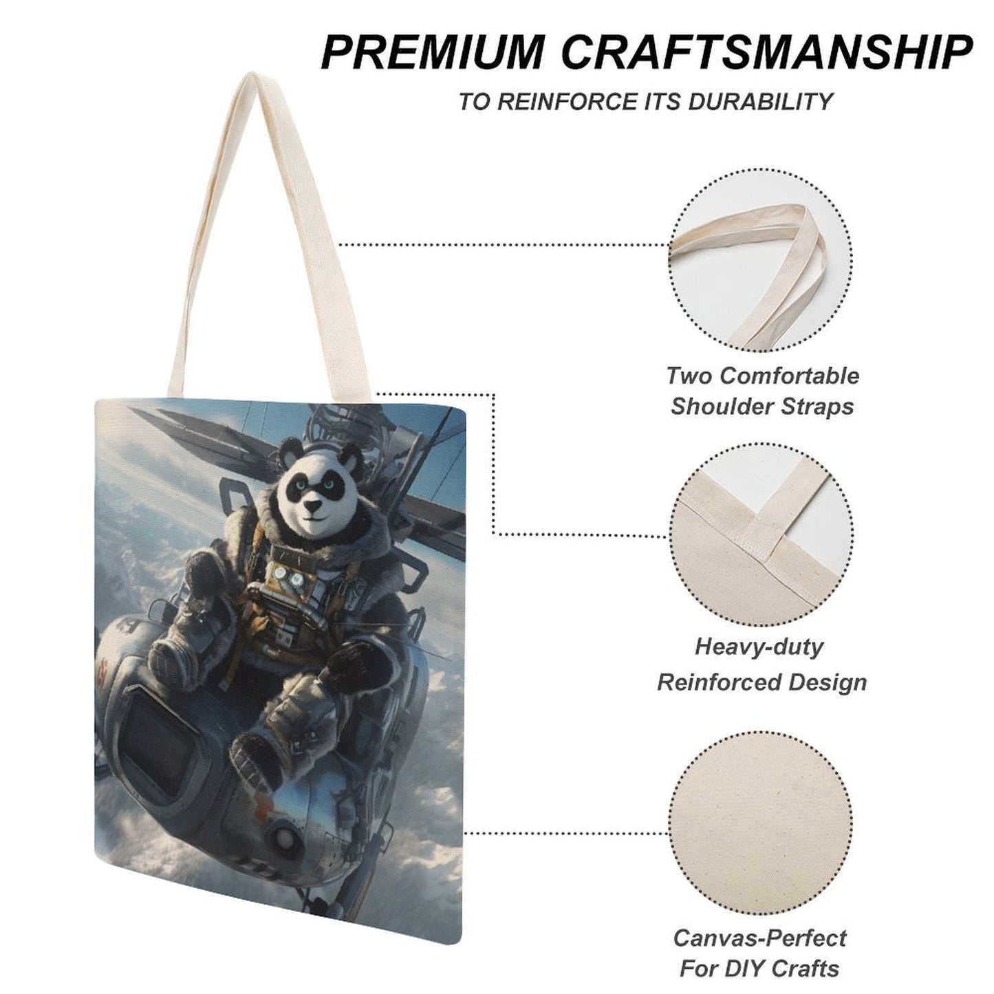 Canvas Tote Bag Double SolarLab_a_Panda_pilot_drive_a_helicopter_in_the_sky_on_snow_mo_95f91f10-ef8b-415e-a56a-7bed42471286 Style-10 38×41cm normal-online-PERSONAL DESIGN